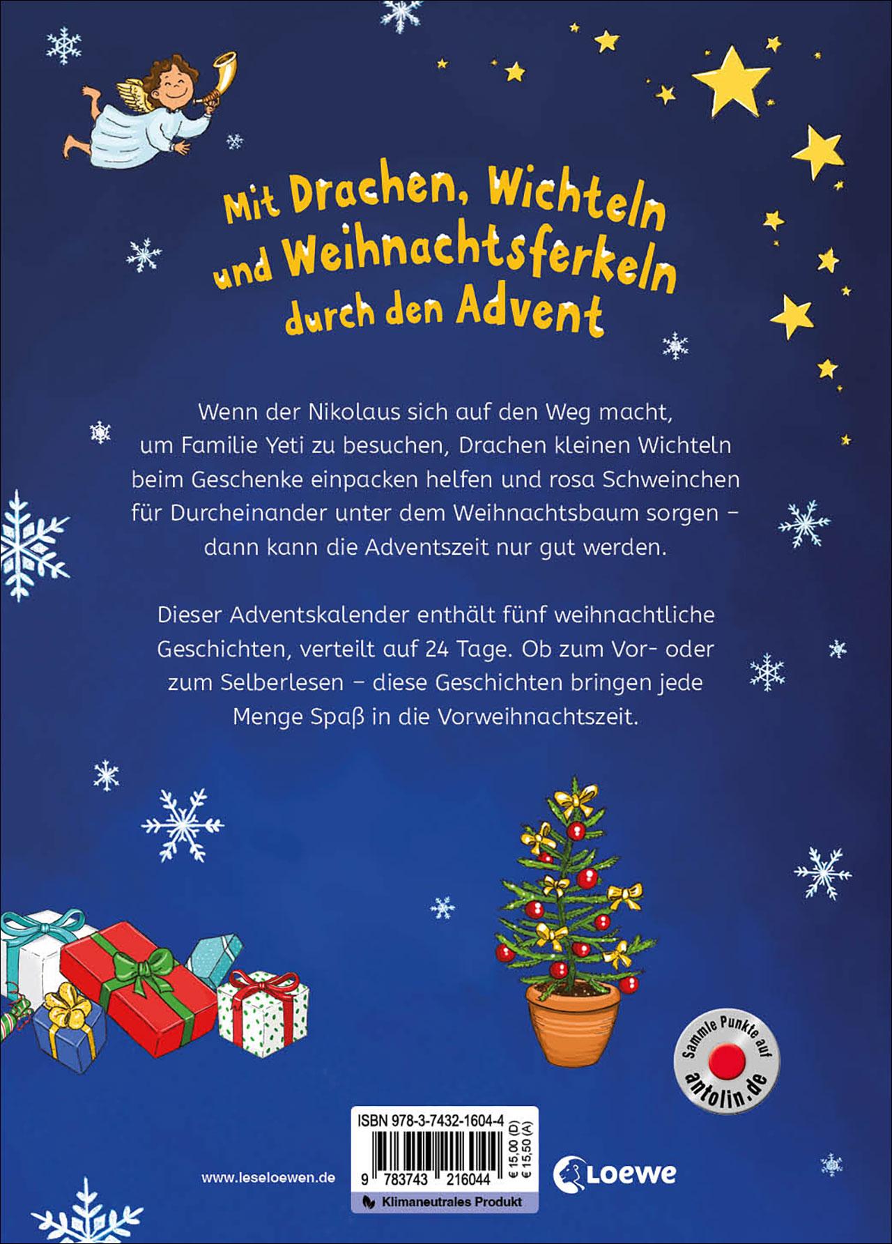 Rückseitencover Leselöwen-Adventskalender für Erstleser