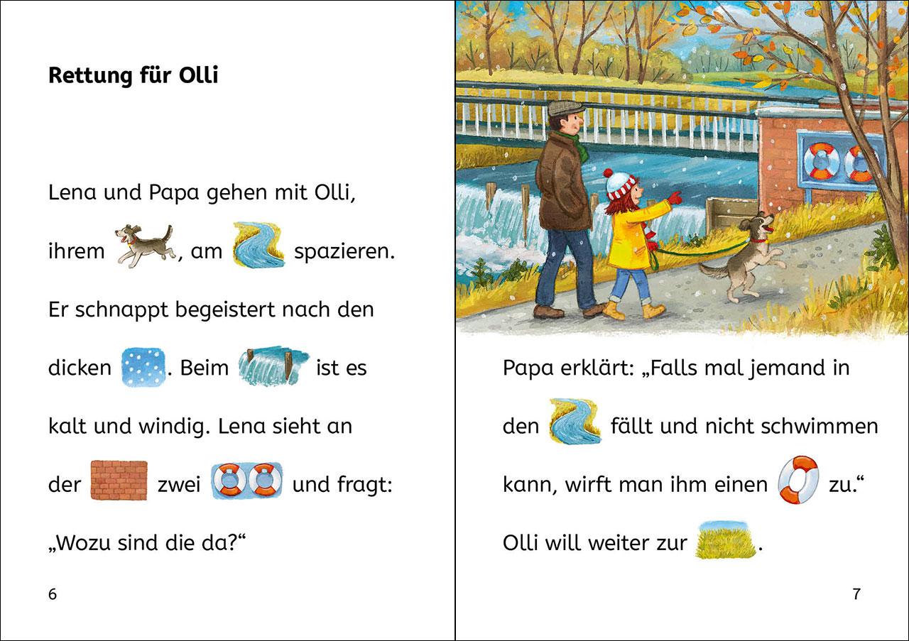Beispielinhalt (Bild) Bildermaus - Geschichten von der Feuerwehr