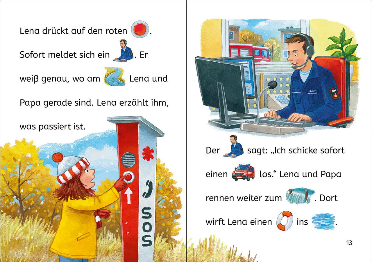 Beispielinhalt (Bild) Bildermaus - Geschichten von der Feuerwehr