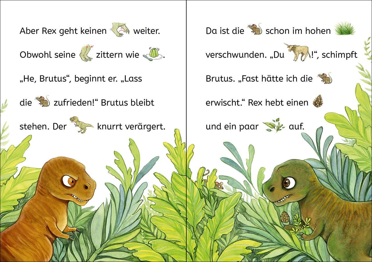 Beispielinhalt (Bild) Bildermaus - Der kleine Dino sucht einen Freund