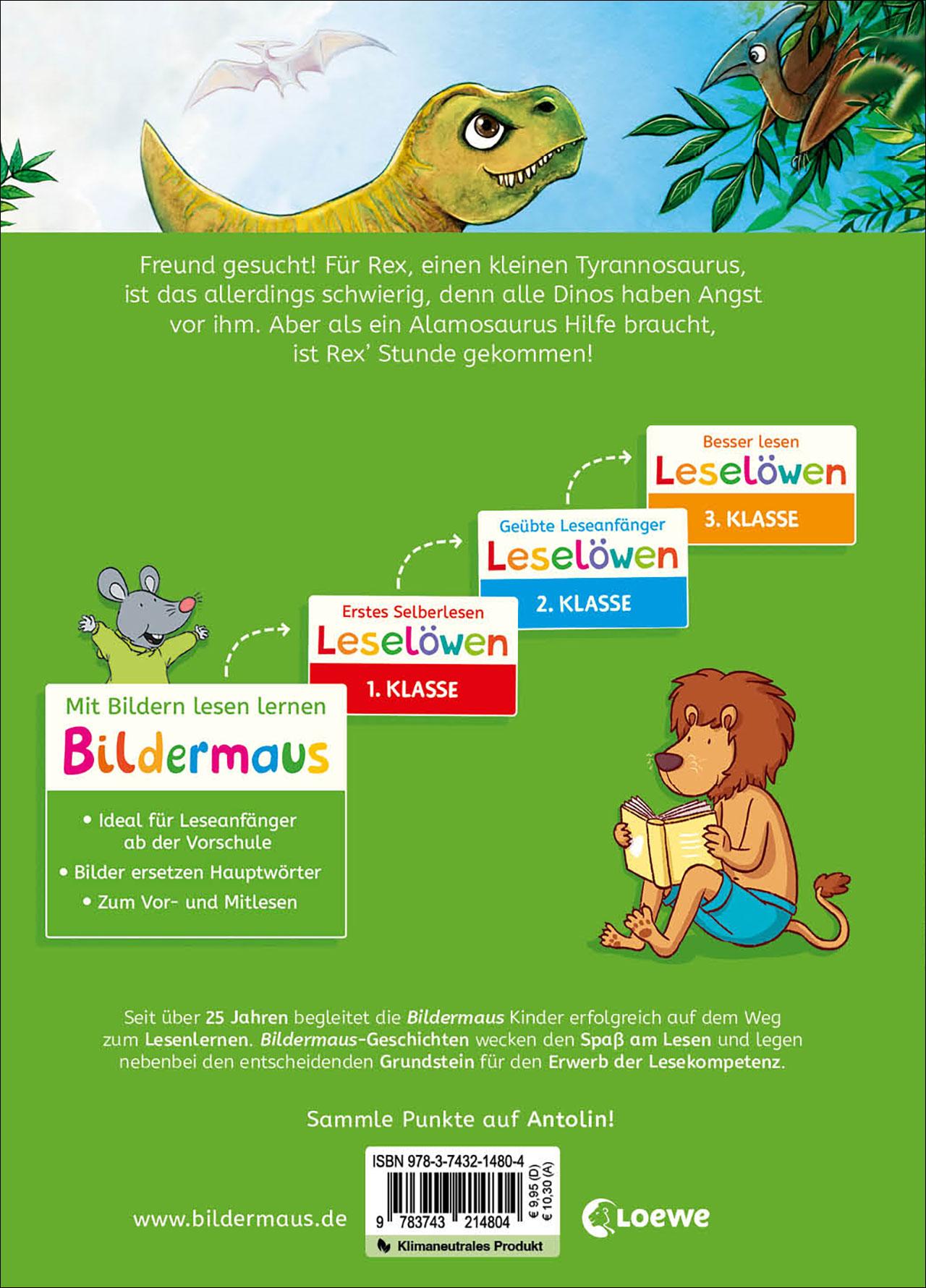 Rückseitencover Bildermaus - Der kleine Dino sucht einen Freund