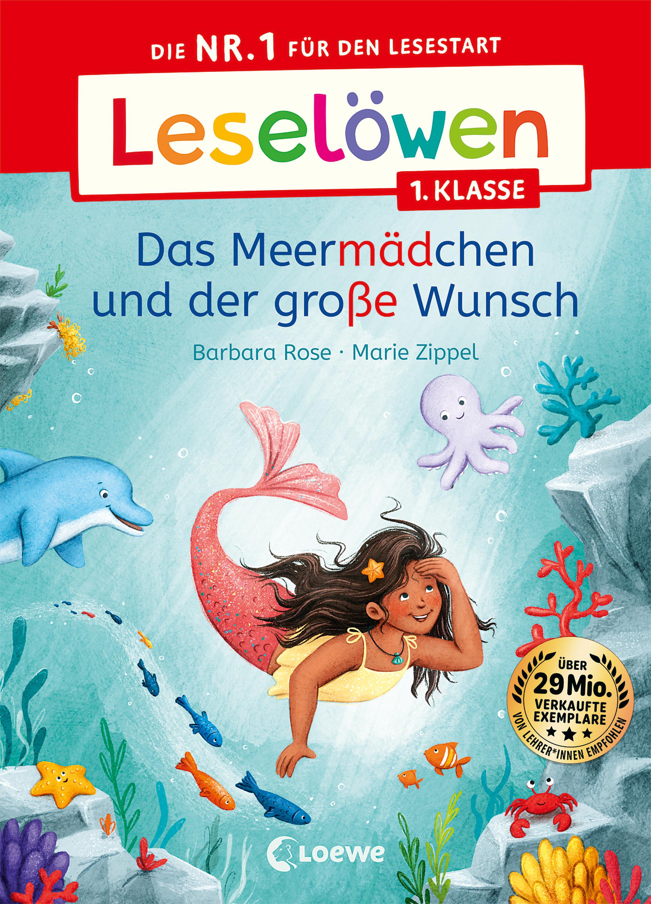 Vorderes Coverbild Leselöwen 1. Klasse - Das Meermädchen und der große Wunsch