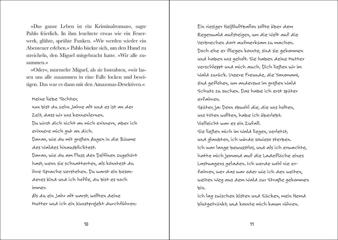 Beispielinhalt (Bild) Die Amazonas-Detektive (Band 4) - Ermittlungen im Nationalpark