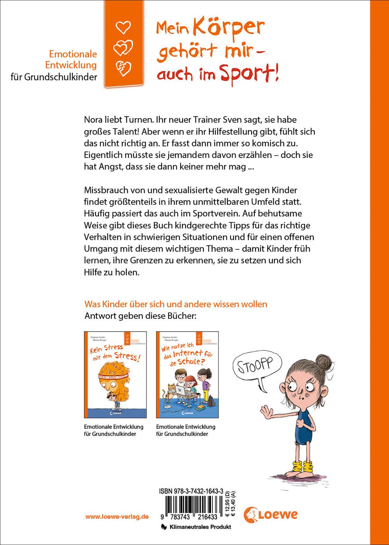 Rückseitencover Mein Körper gehört mir - auch im Sport! (Starke Kinder, glückliche Eltern)