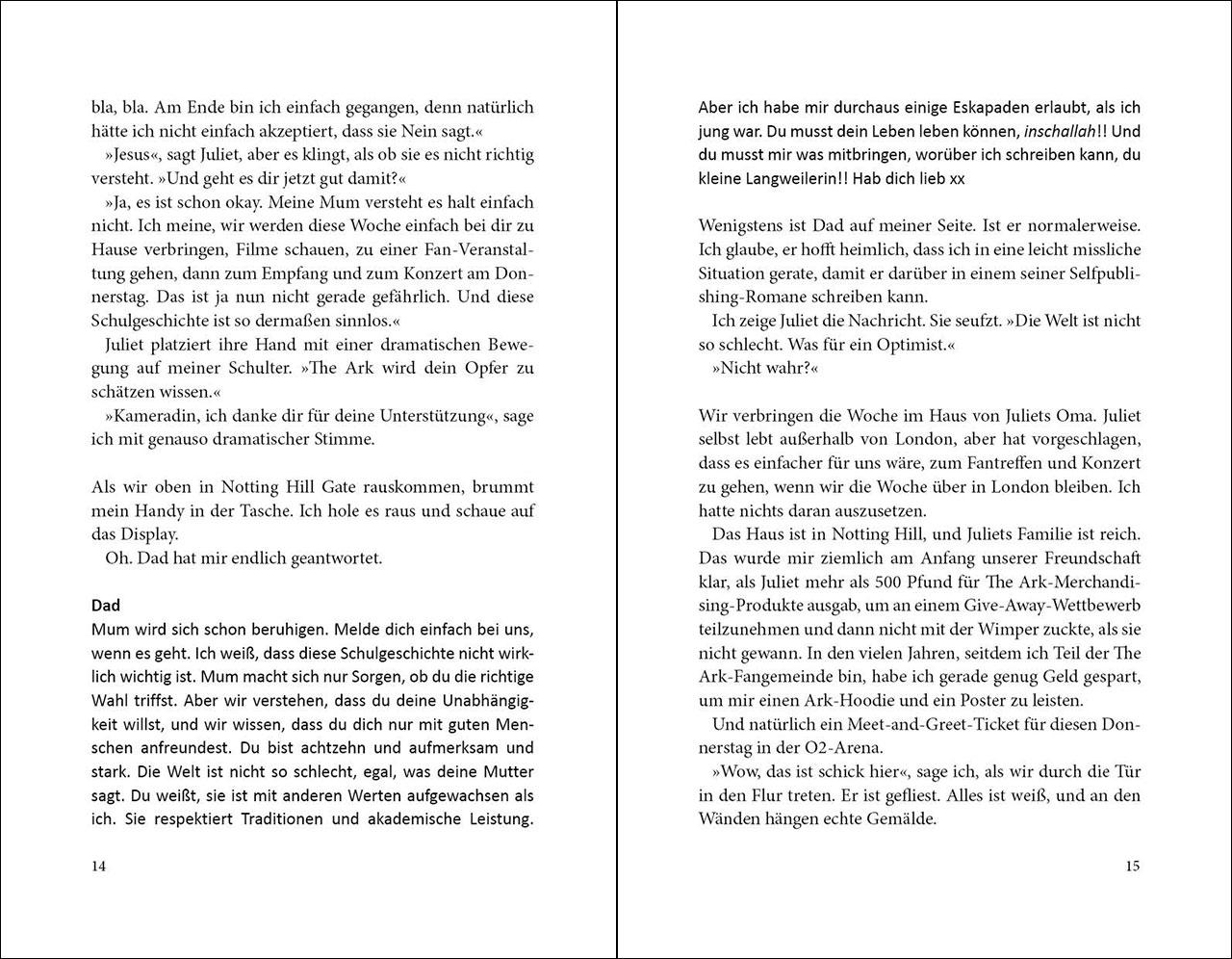 Beispielinhalt (Bild) I Was Born for This (deutsche Ausgabe)