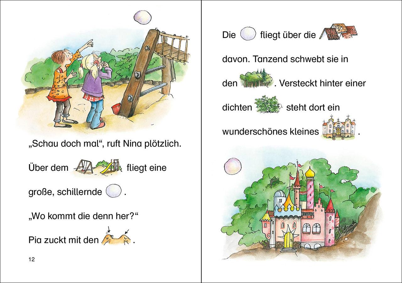 Beispielinhalt (Bild) Lesenlernen in 3 Schritten - Die schönsten Feengeschichten