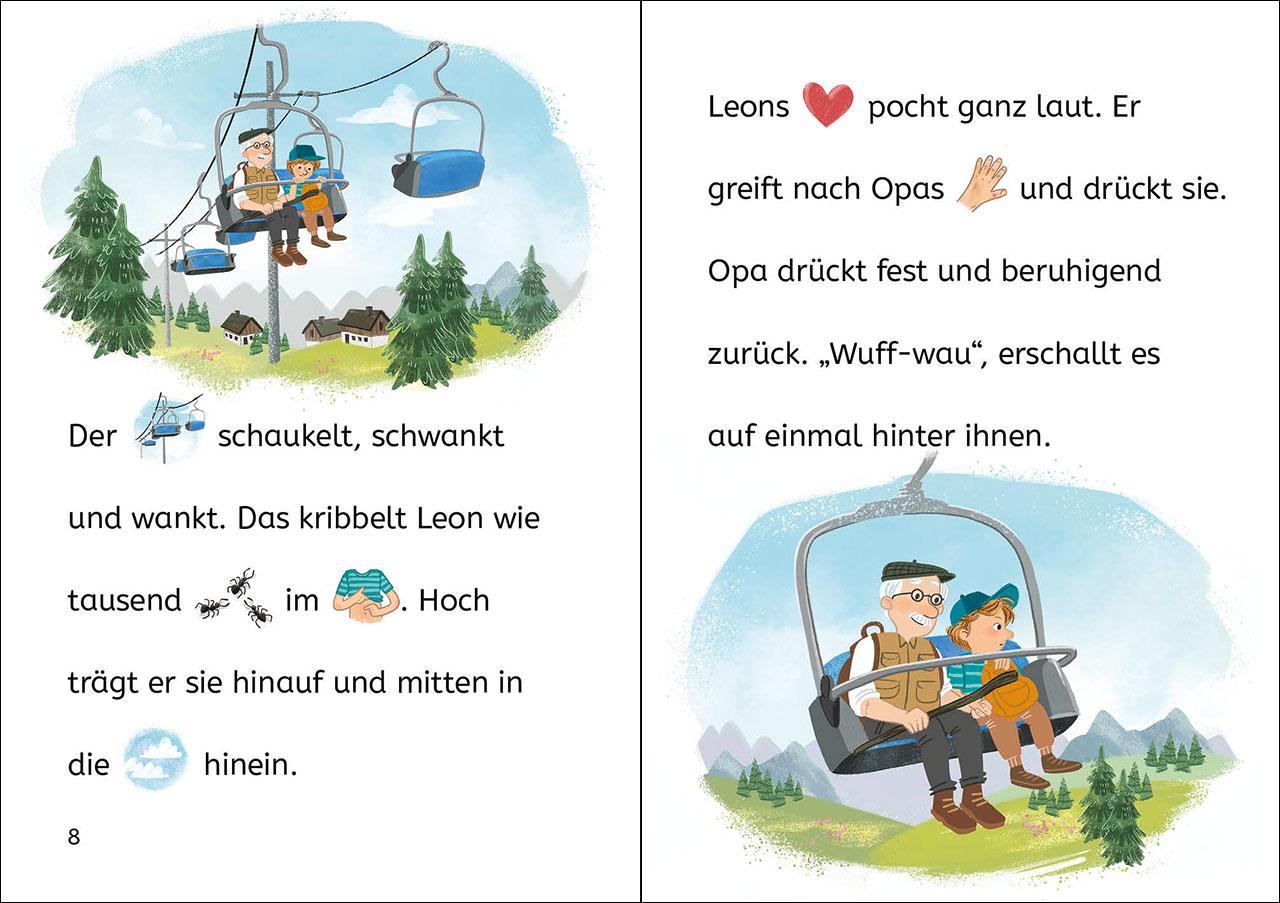 Beispielinhalt (Bild) Bildermaus - Rettung in den Bergen