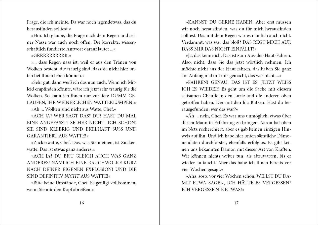 Beispielinhalt (Bild) Luzifer junior (Band 14) - Schurkenjagd und Schlotzolade