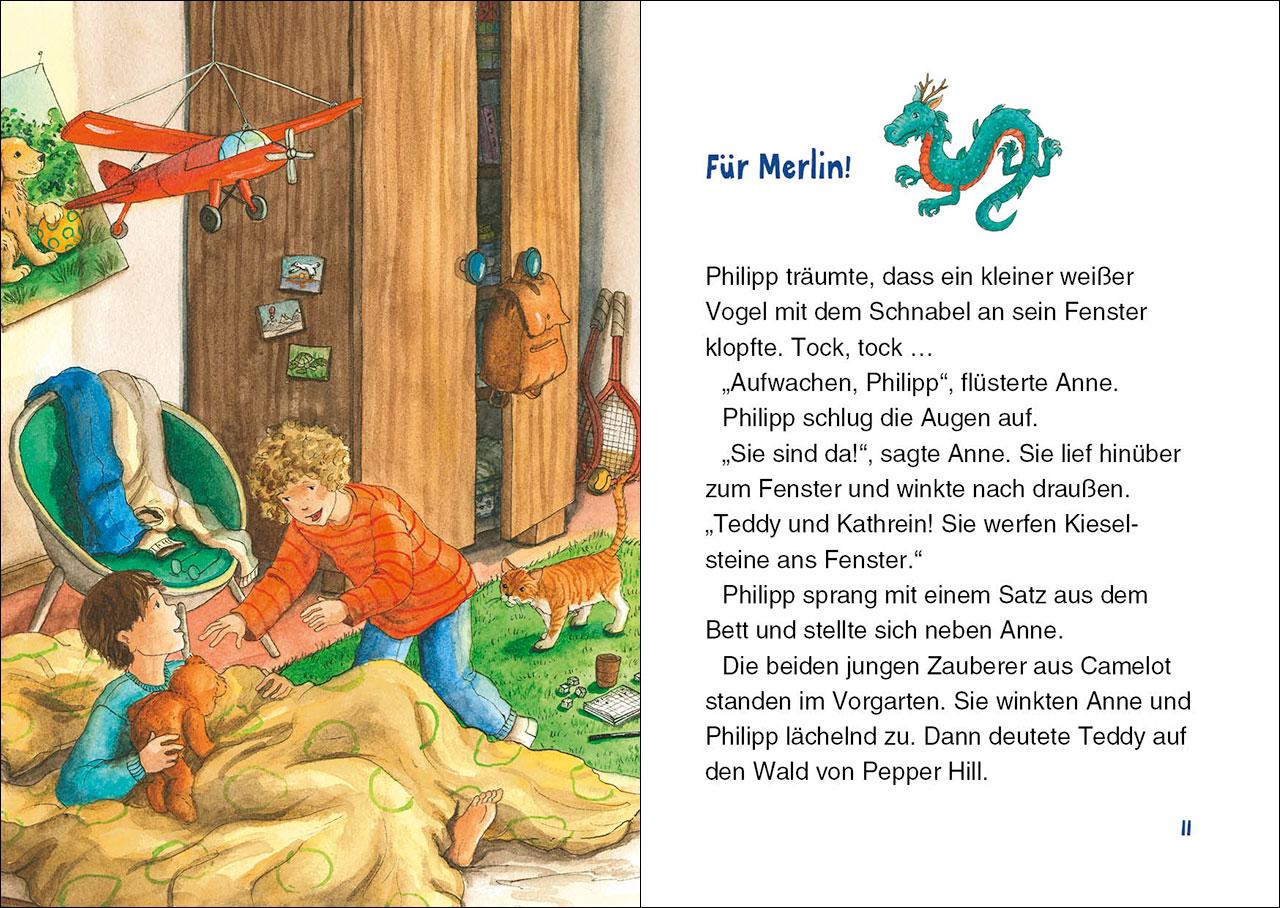 Beispielinhalt (Bild) Das magische Baumhaus junior (Band 34) - Drachenabenteuer bei den Samurai