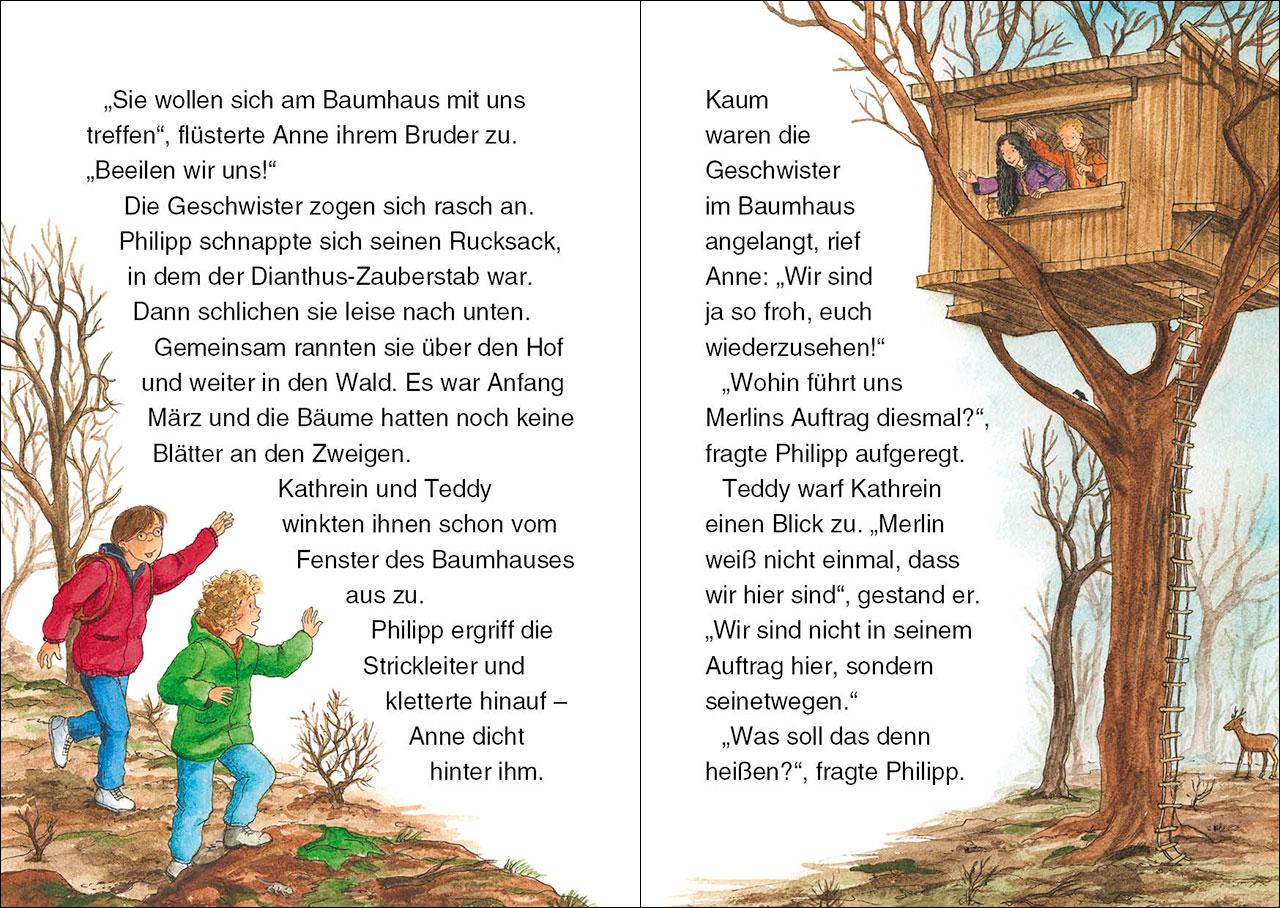 Beispielinhalt (Bild) Das magische Baumhaus junior (Band 34) - Drachenabenteuer bei den Samurai