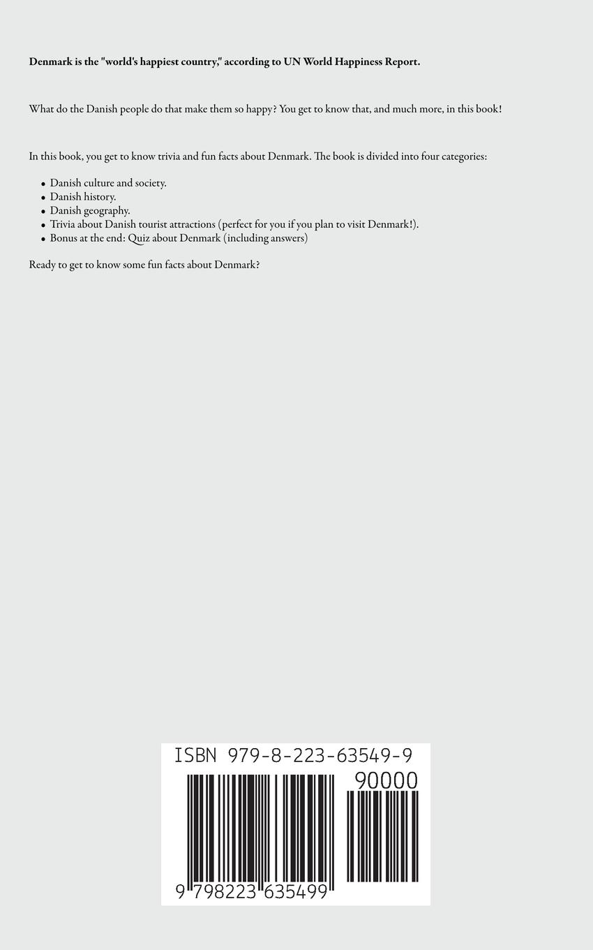 Rückseitencover Danish Trivia Book