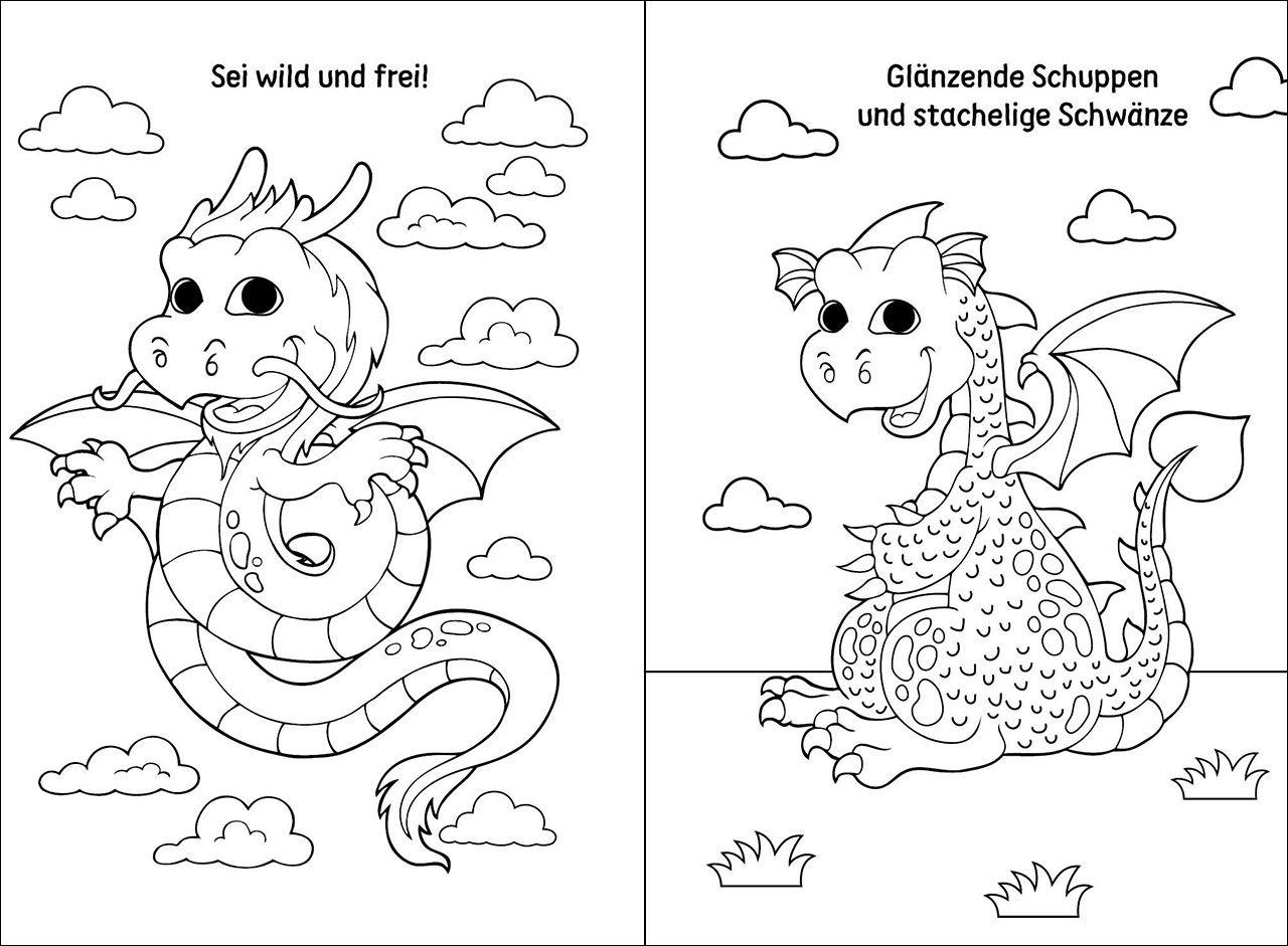 Beispielinhalt (Bild) Diamond Painting - Bastelspaß mit Diamanten - Drachen