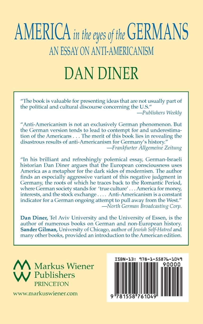 Rückseitencover America in the Eyes of the Germans