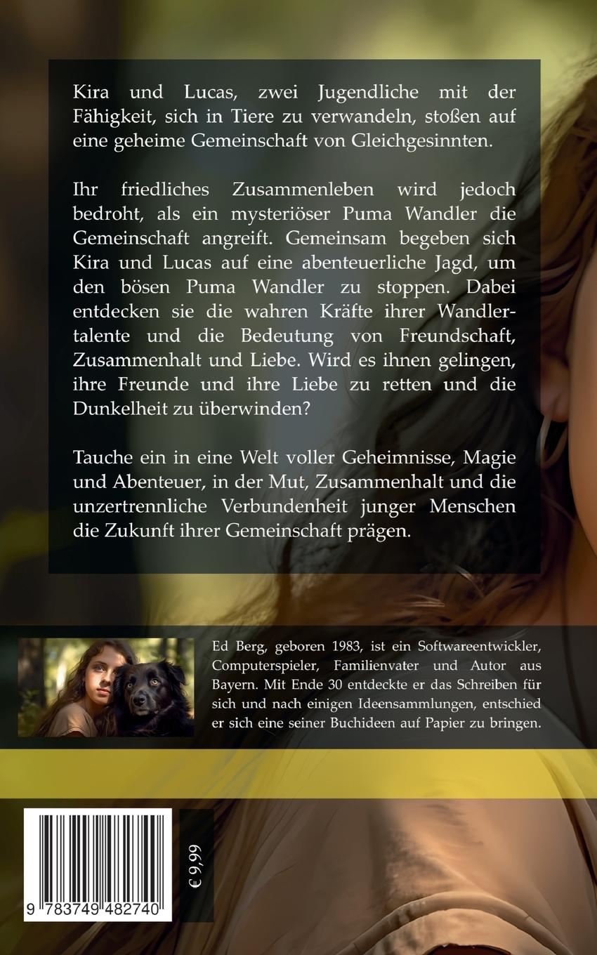 Rückseitencover Kira, die Wandlerin - 01 - Die Kraft der Verwandlung