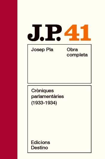 Vorderes Coverbild Cròniques parlamentàries, 1933-1934