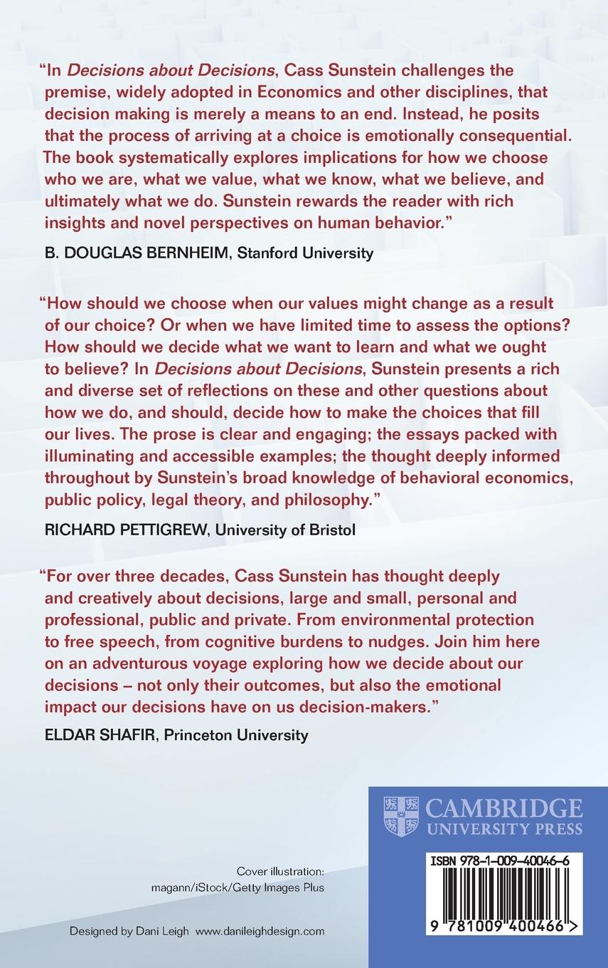 Rückseitencover Decisions about Decisions