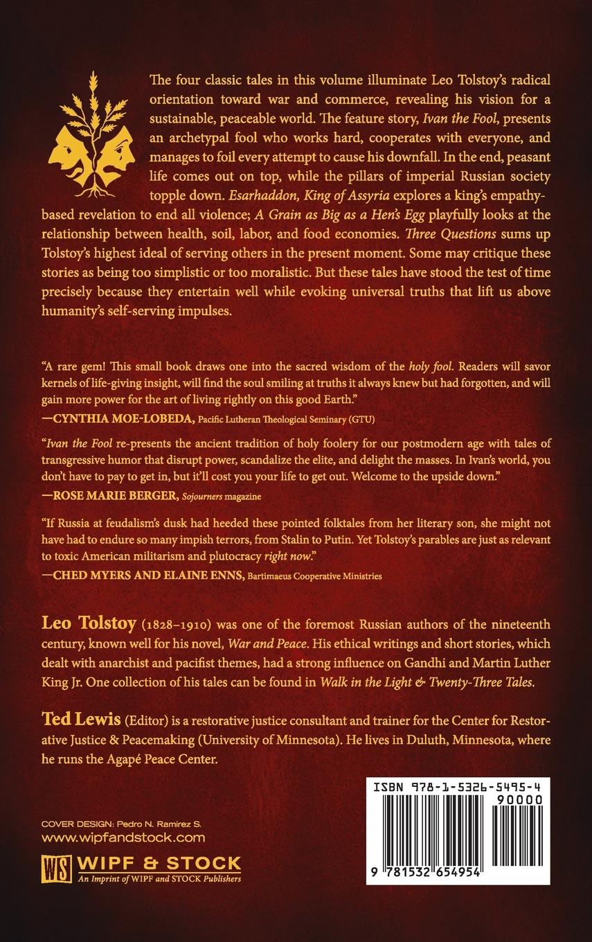 Rückseitencover Ivan the Fool and Three Shorter Tales for Living Peaceably