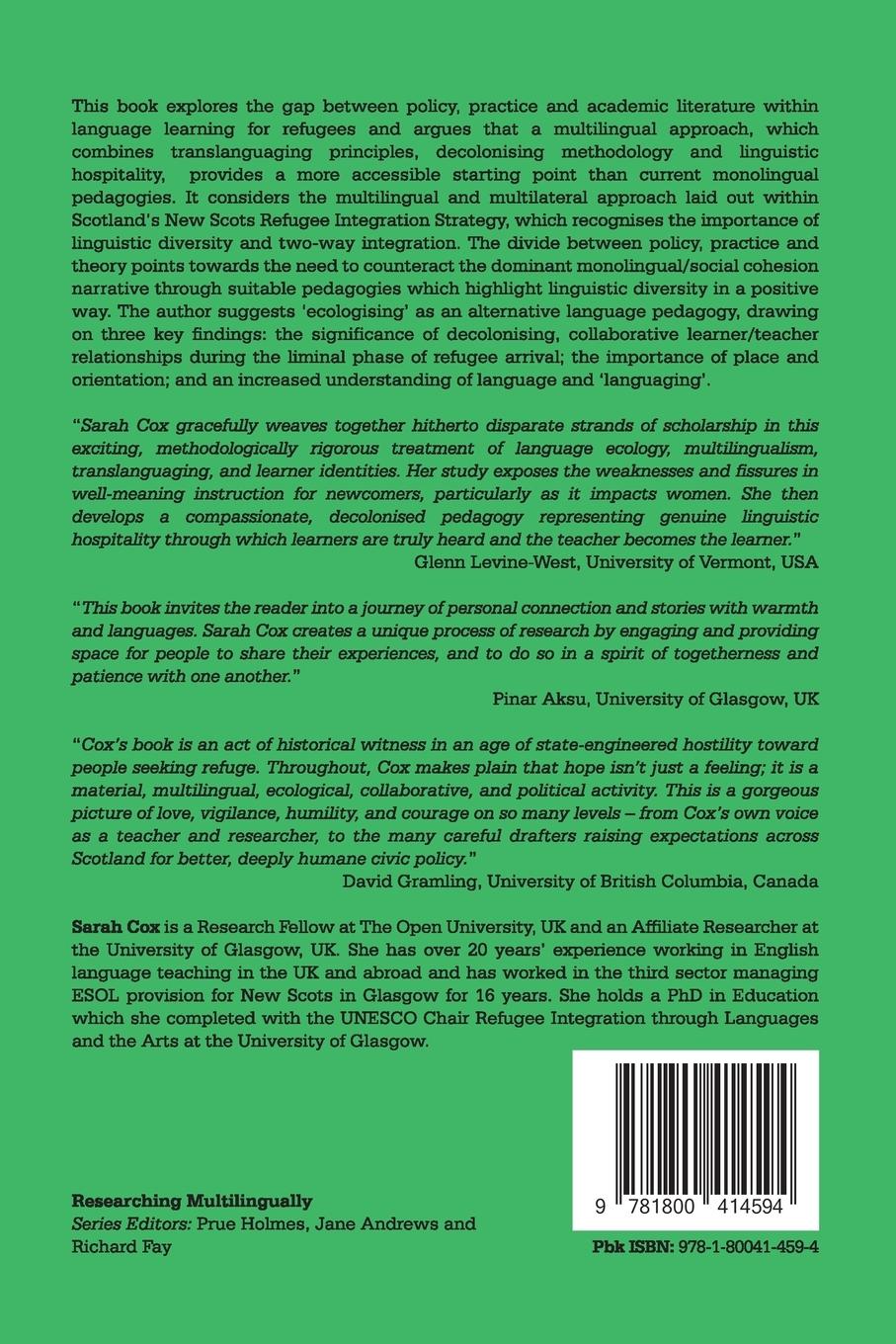 Rückseitencover Meeting the Needs of Reunited Refugee Families