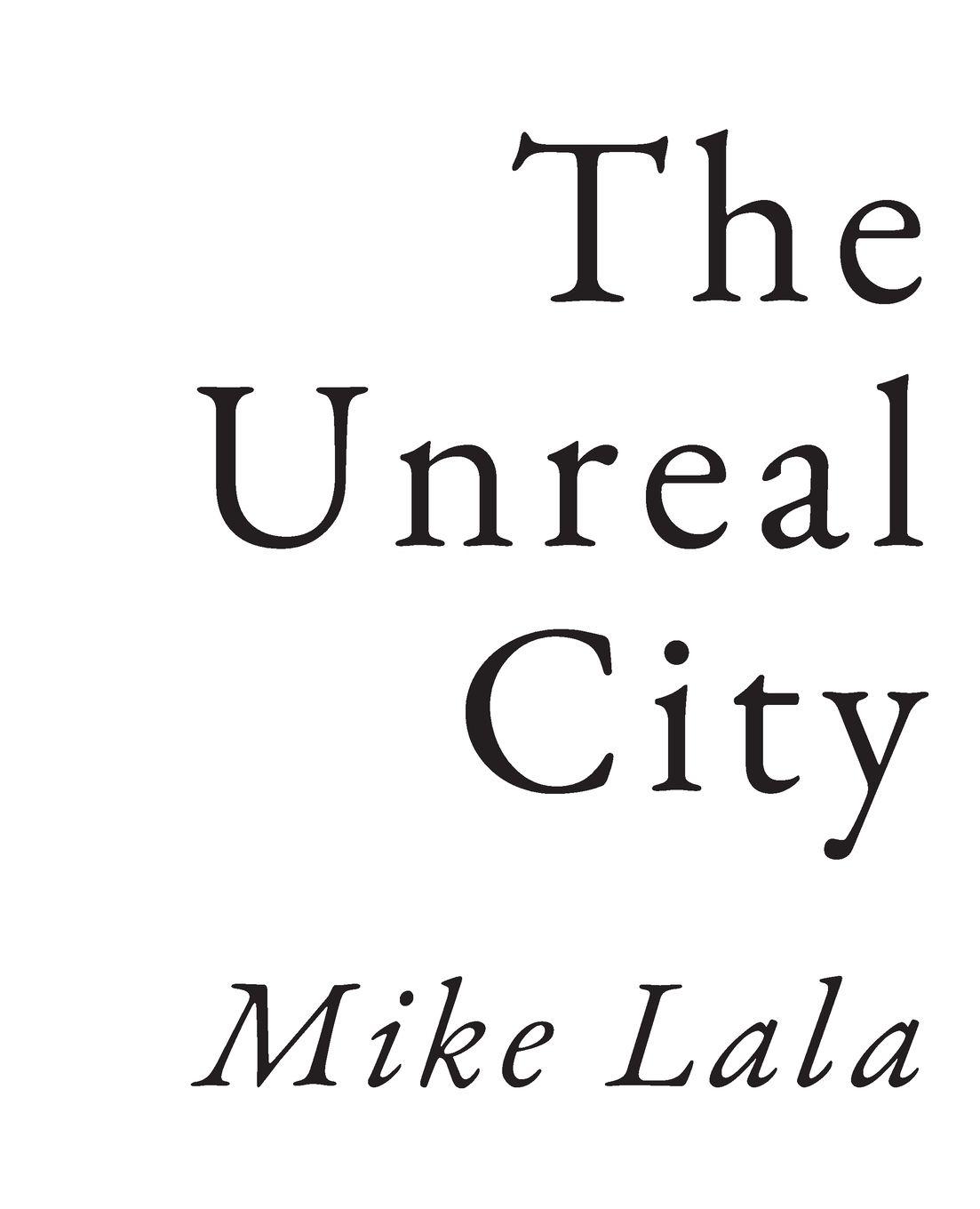 Vorderes Coverbild The Unreal City