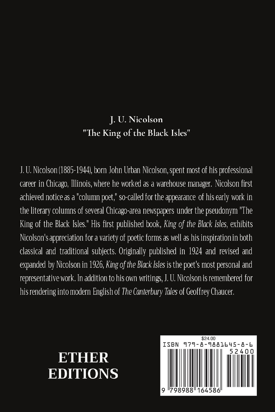 Rückseitencover King of the Black Isles