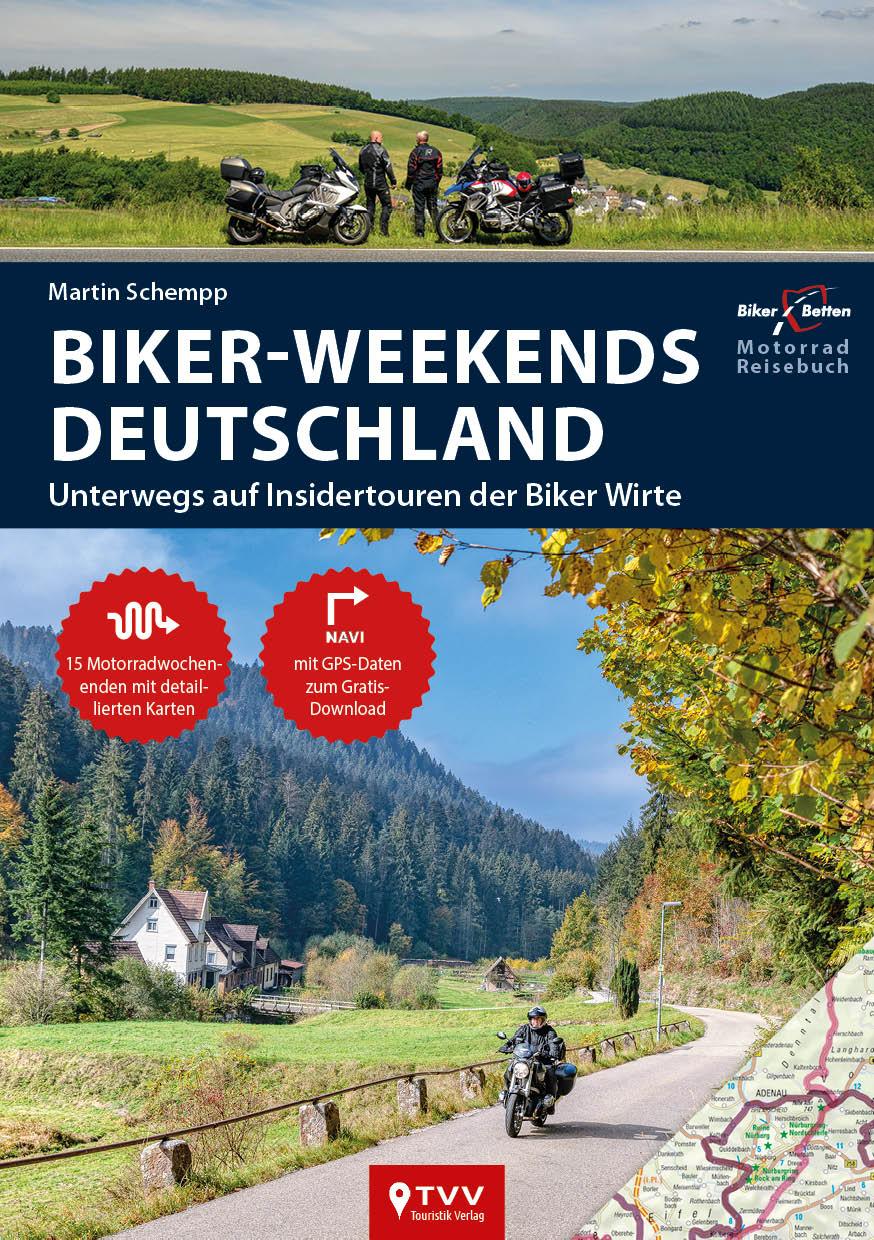 Vorderes Coverbild Motorrad Reiseführer Biker Weekends Deutschland