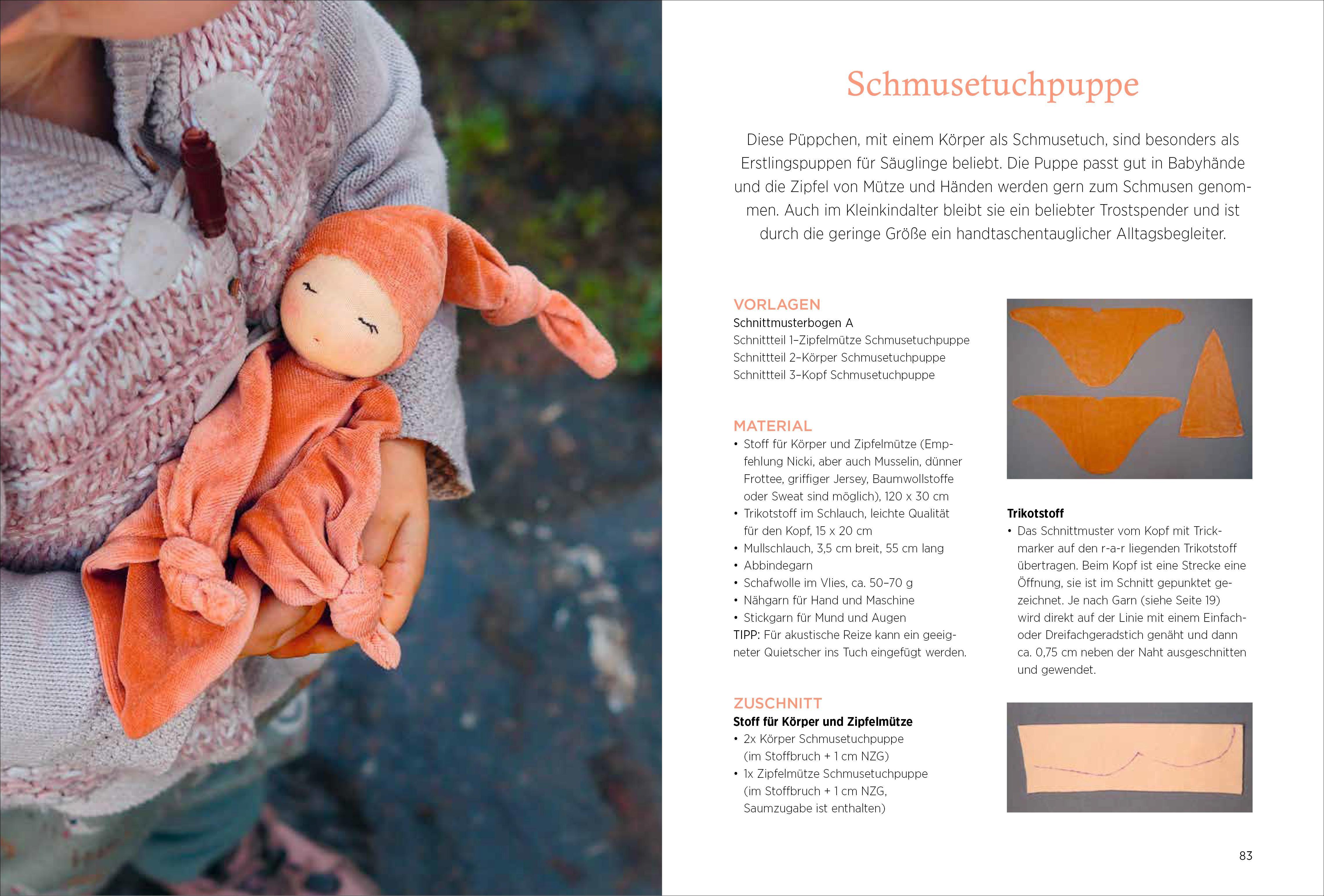 Beispielinhalt (Bild) Handgemachte Puppen im Waldorf-Stil