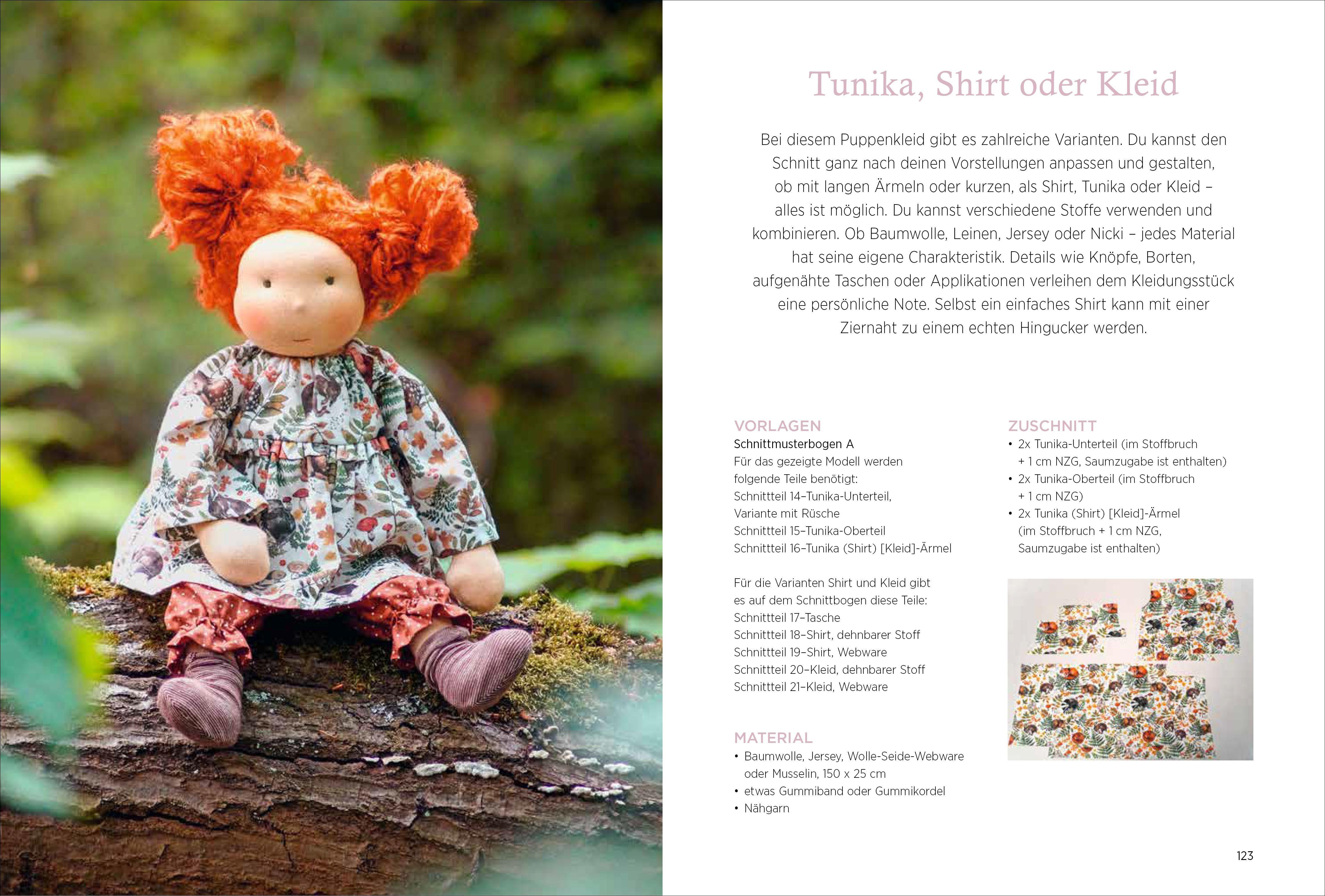 Beispielinhalt (Bild) Handgemachte Puppen im Waldorf-Stil