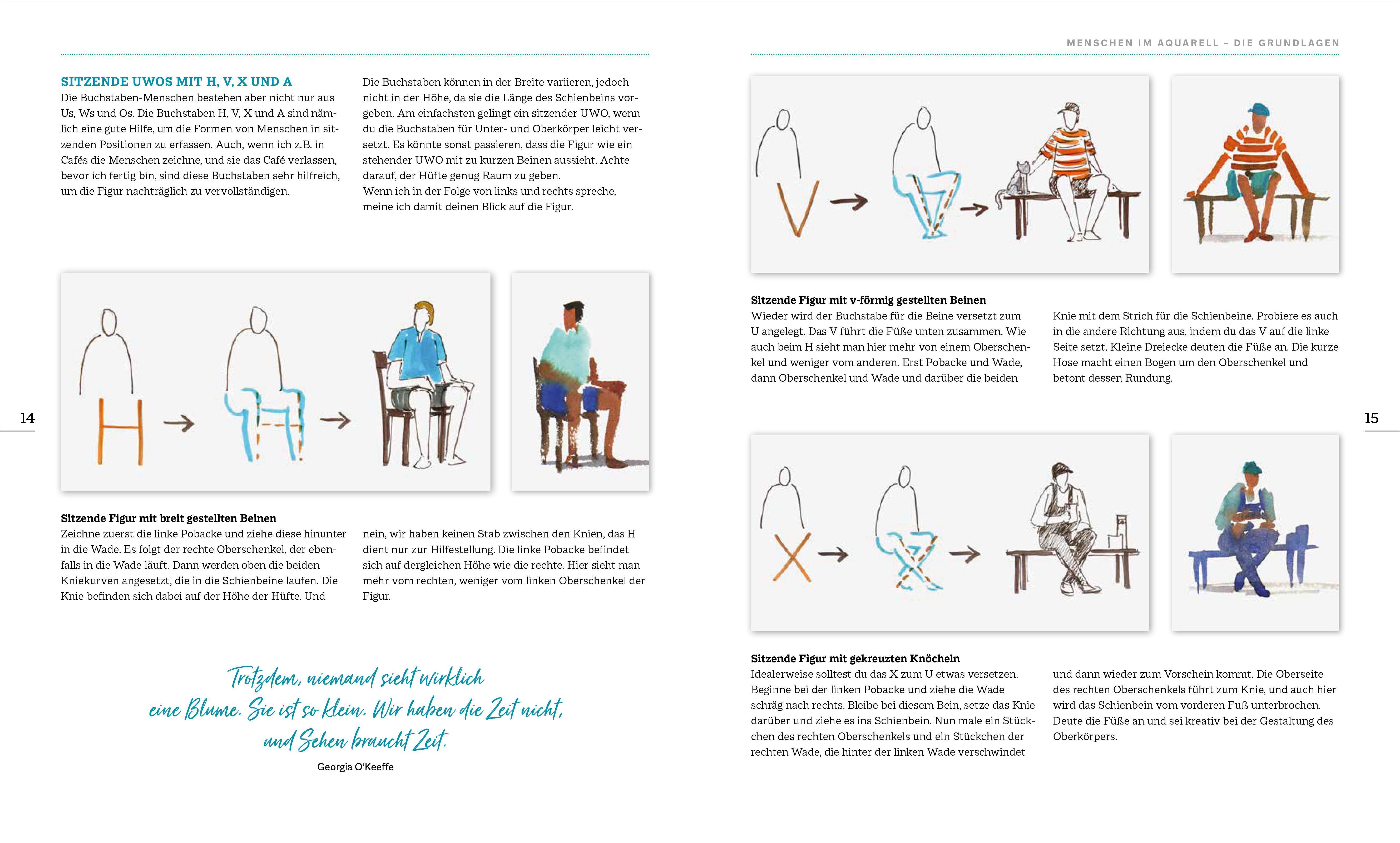 Beispielinhalt (Bild) Mein Atelier Aquarellmalerei - Landschaften mit Menschen