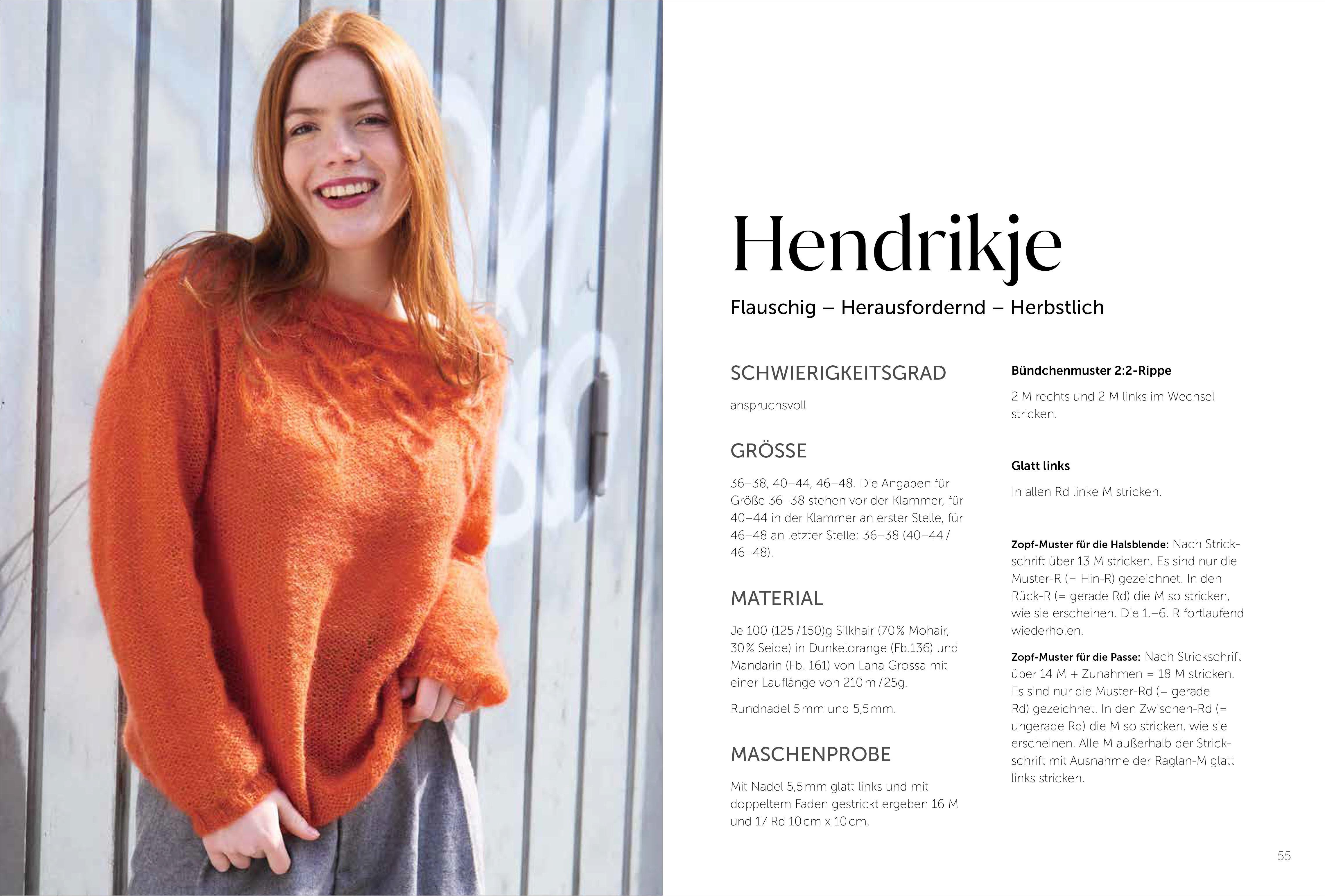 Beispielinhalt (Bild) Raglan-von-oben stricken