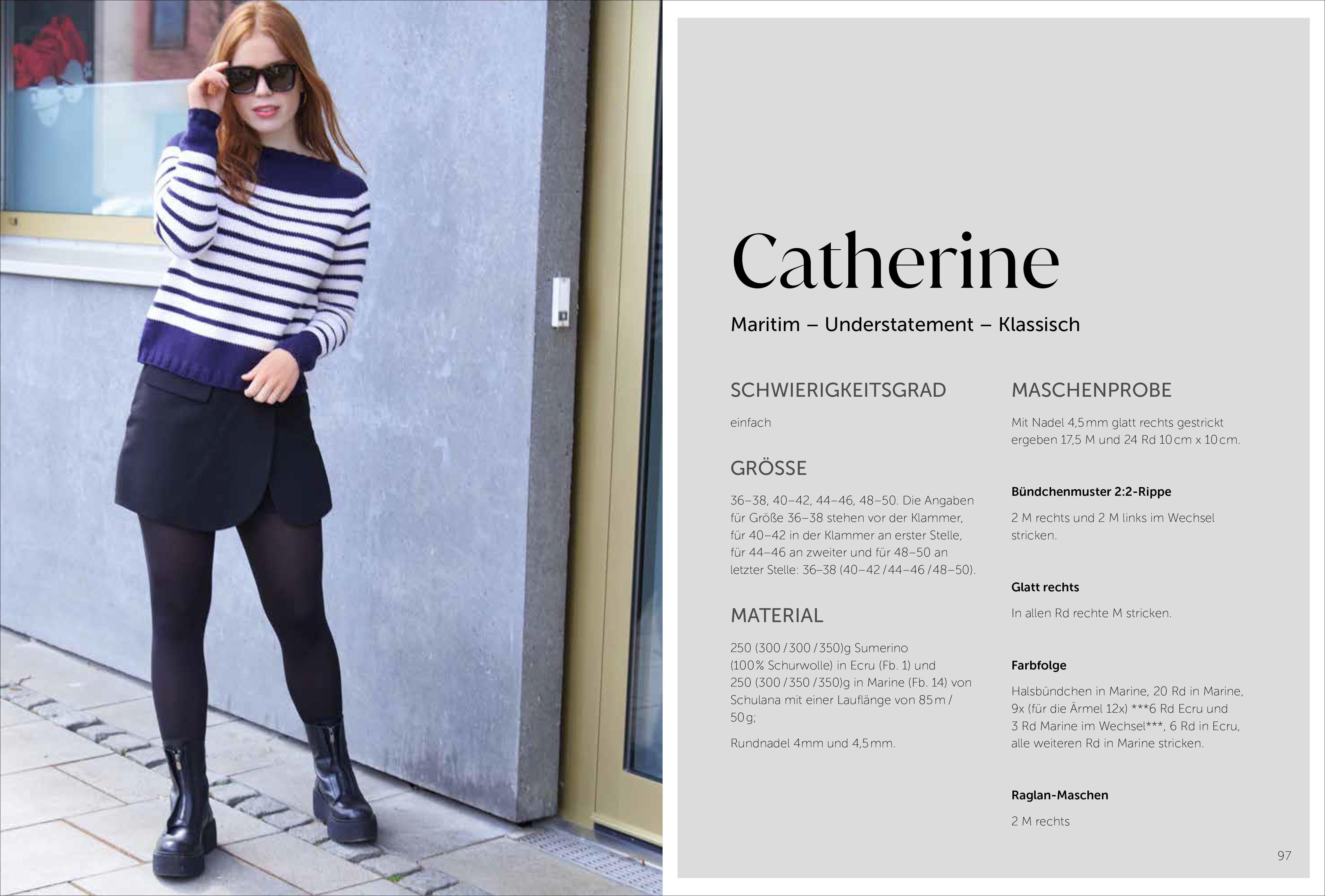 Beispielinhalt (Bild) Raglan-von-oben stricken