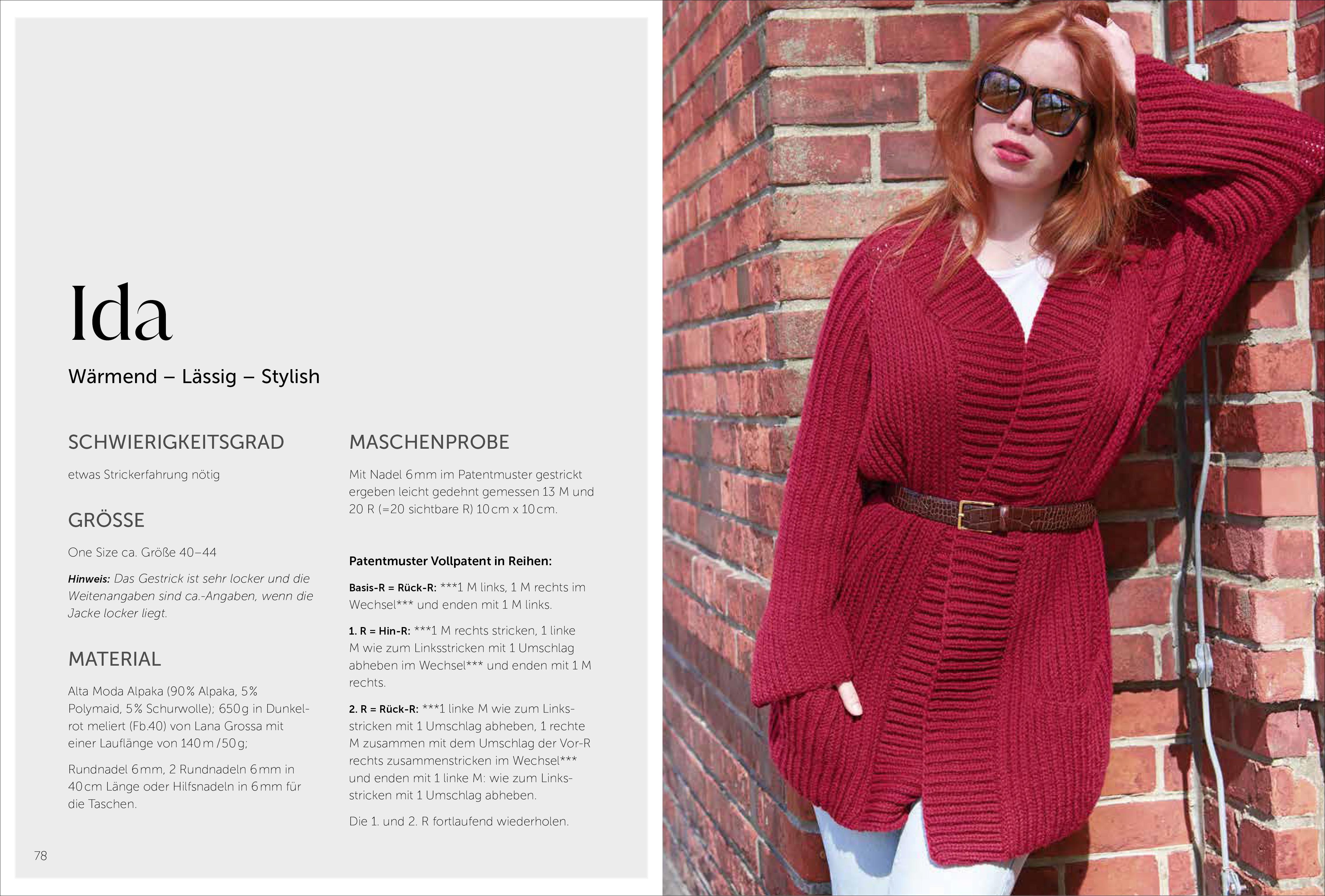 Beispielinhalt (Bild) Raglan-von-oben stricken