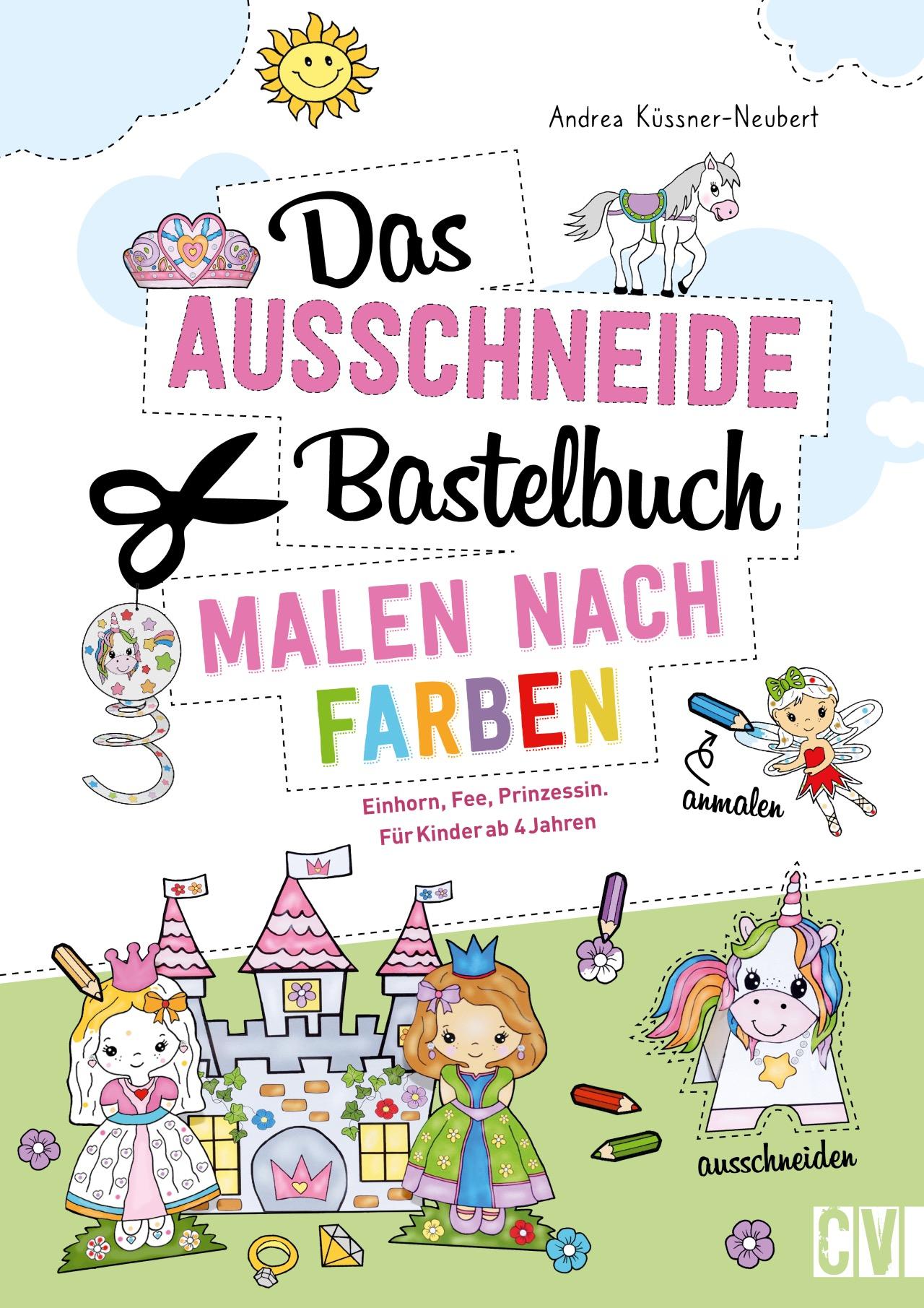 Vorderes Coverbild Das Ausschneide-Bastelbuch Malen nach Farben