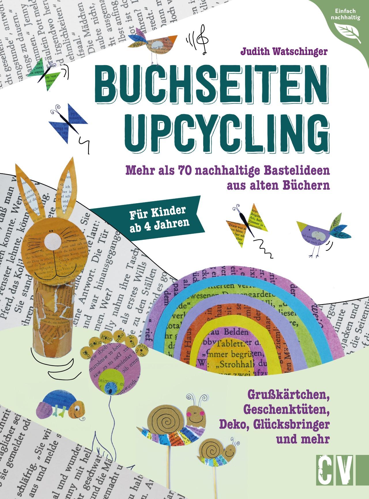 Vorderes Coverbild Buchseiten-Upcycling