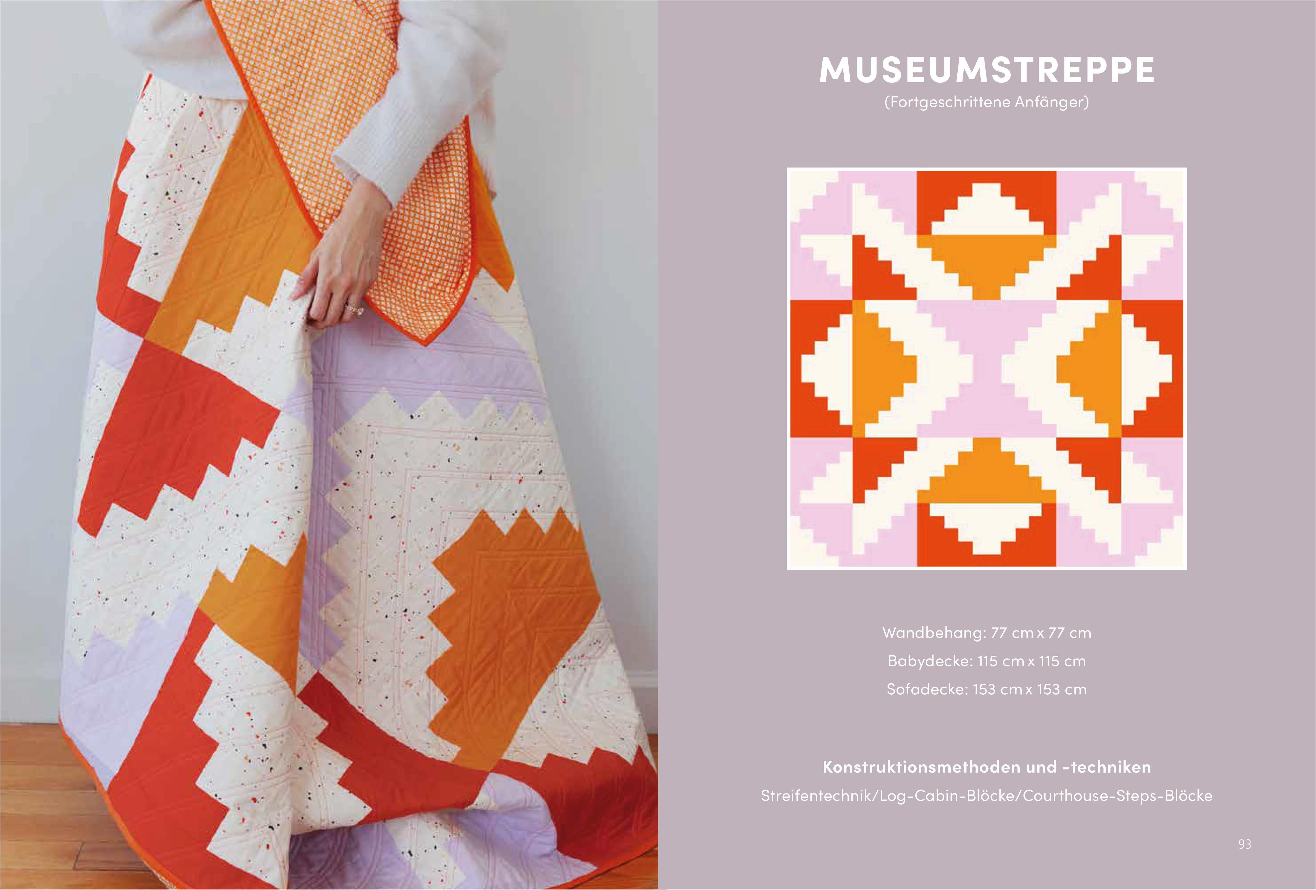 Beispielinhalt (Bild) Quilten mit der Nähmaschine