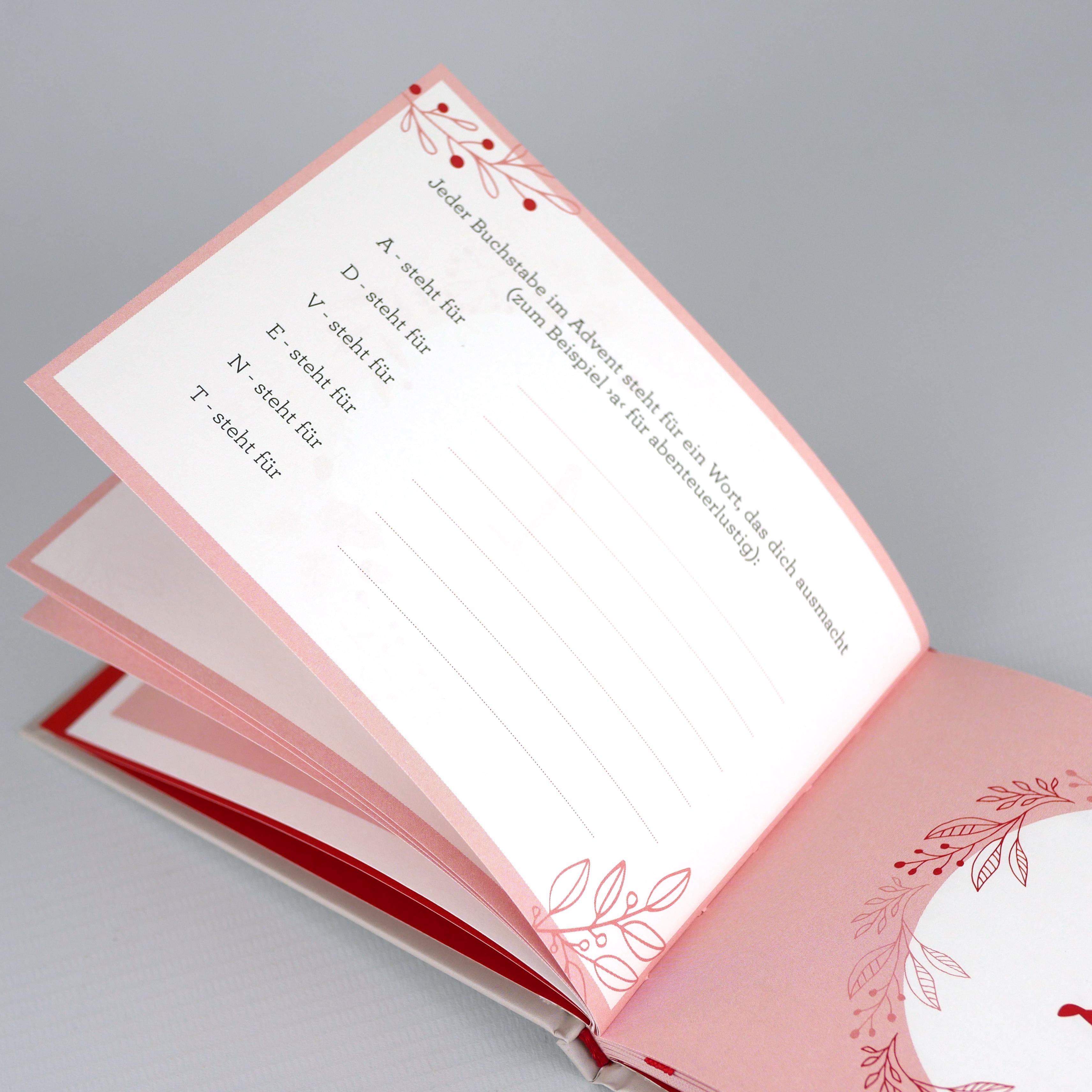 Beispielinhalt (Bild) Was ich an dir liebe - Adventskalender