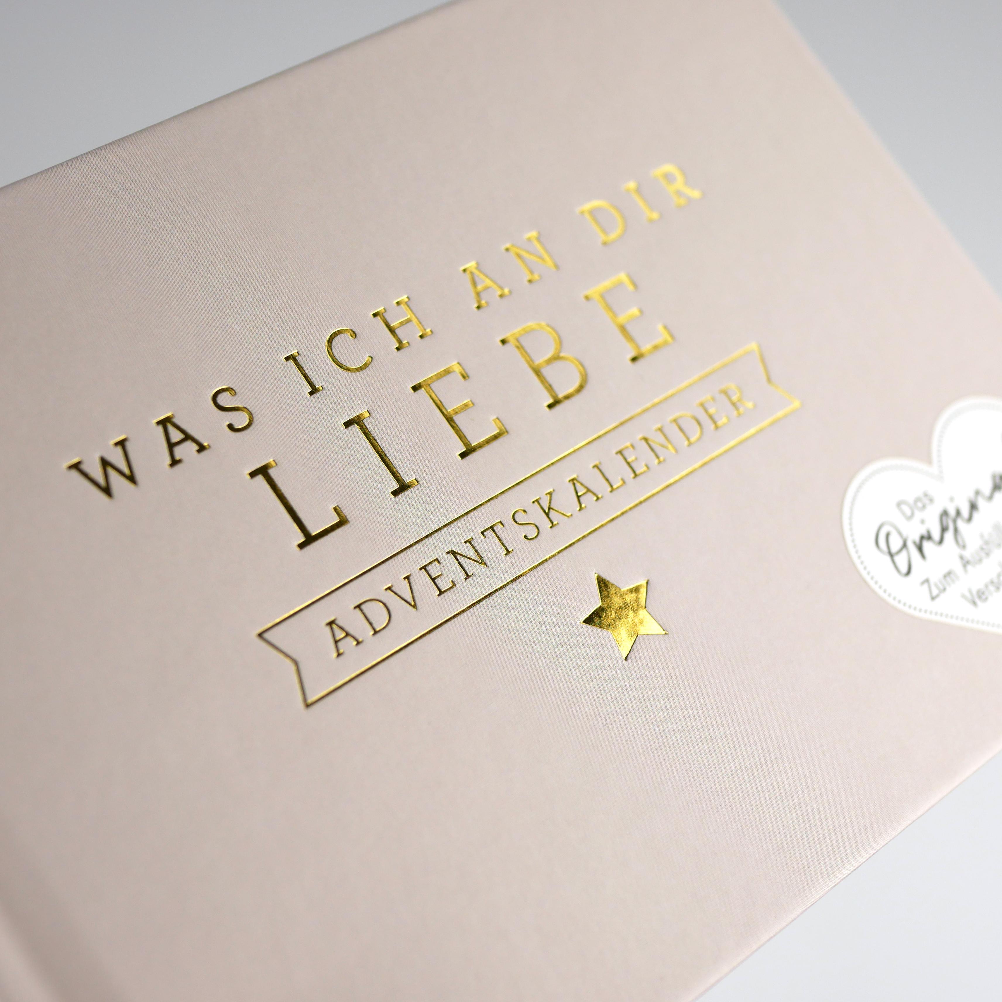 Beispielinhalt (Bild) Was ich an dir liebe - Adventskalender