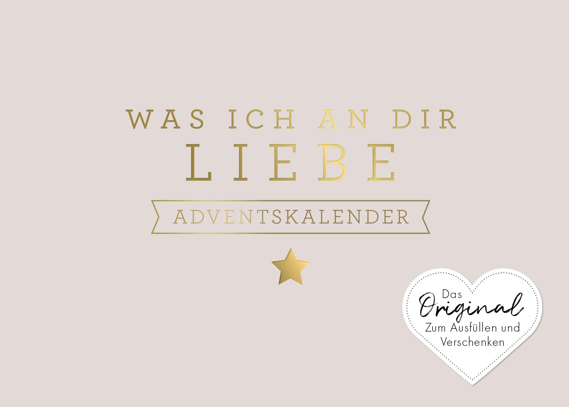 Vorderes Coverbild Was ich an dir liebe - Adventskalender