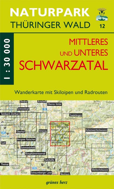 Vorderes Coverbild Wanderkarte Mittleres/unteres Schwarzatal