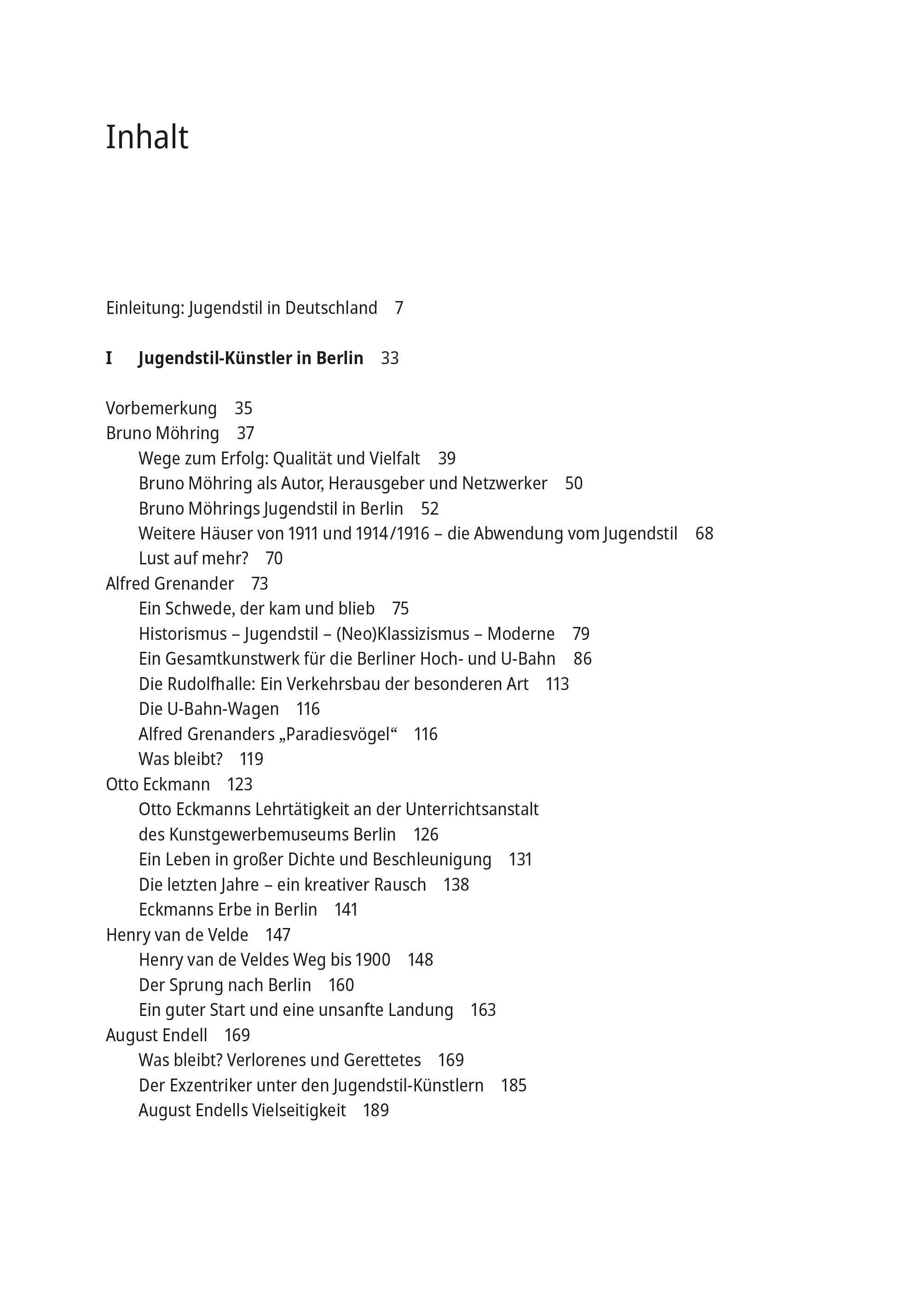 Beispielinhalt (Bild) Jugendstil in Berlin