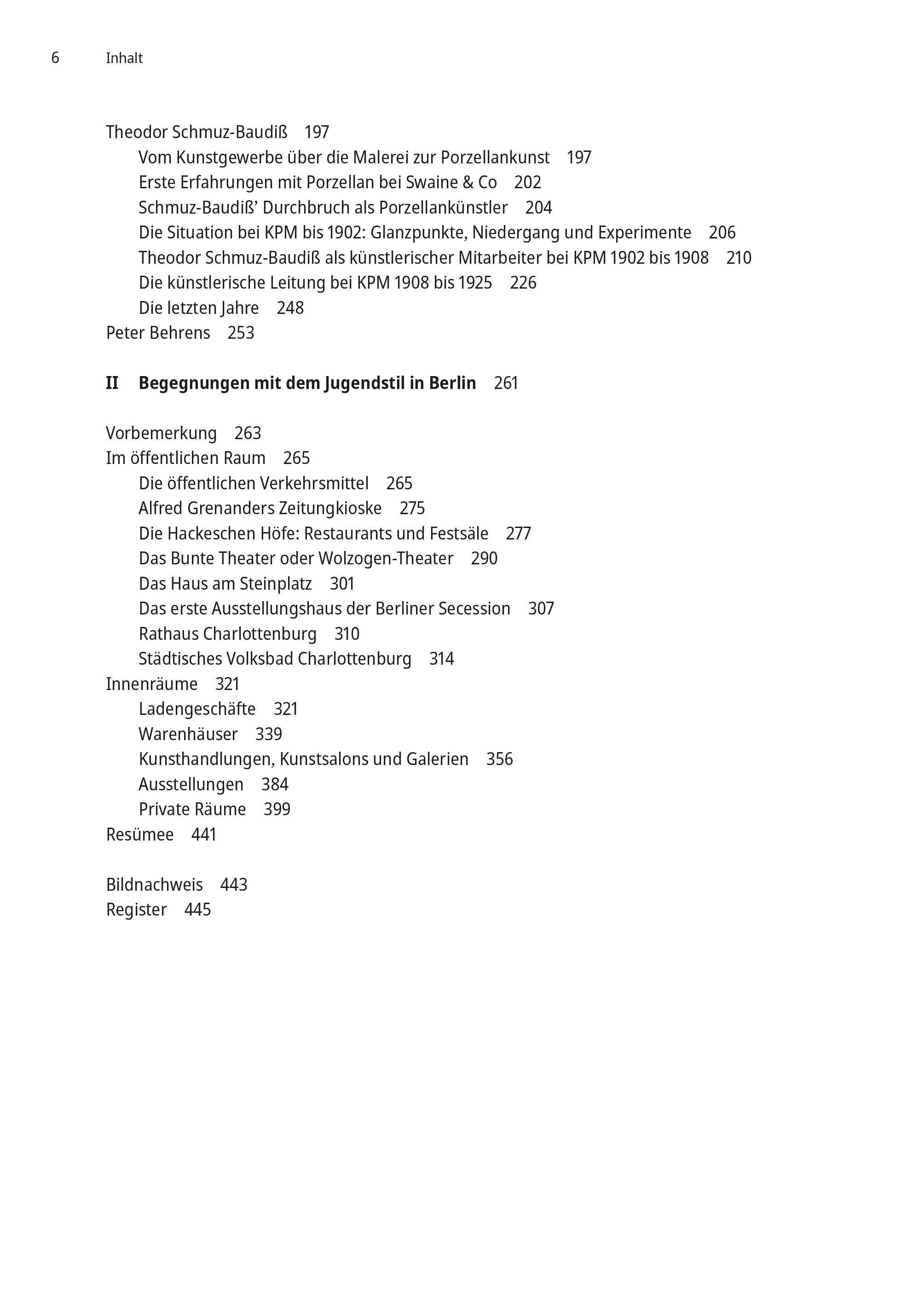 Beispielinhalt (Bild) Jugendstil in Berlin