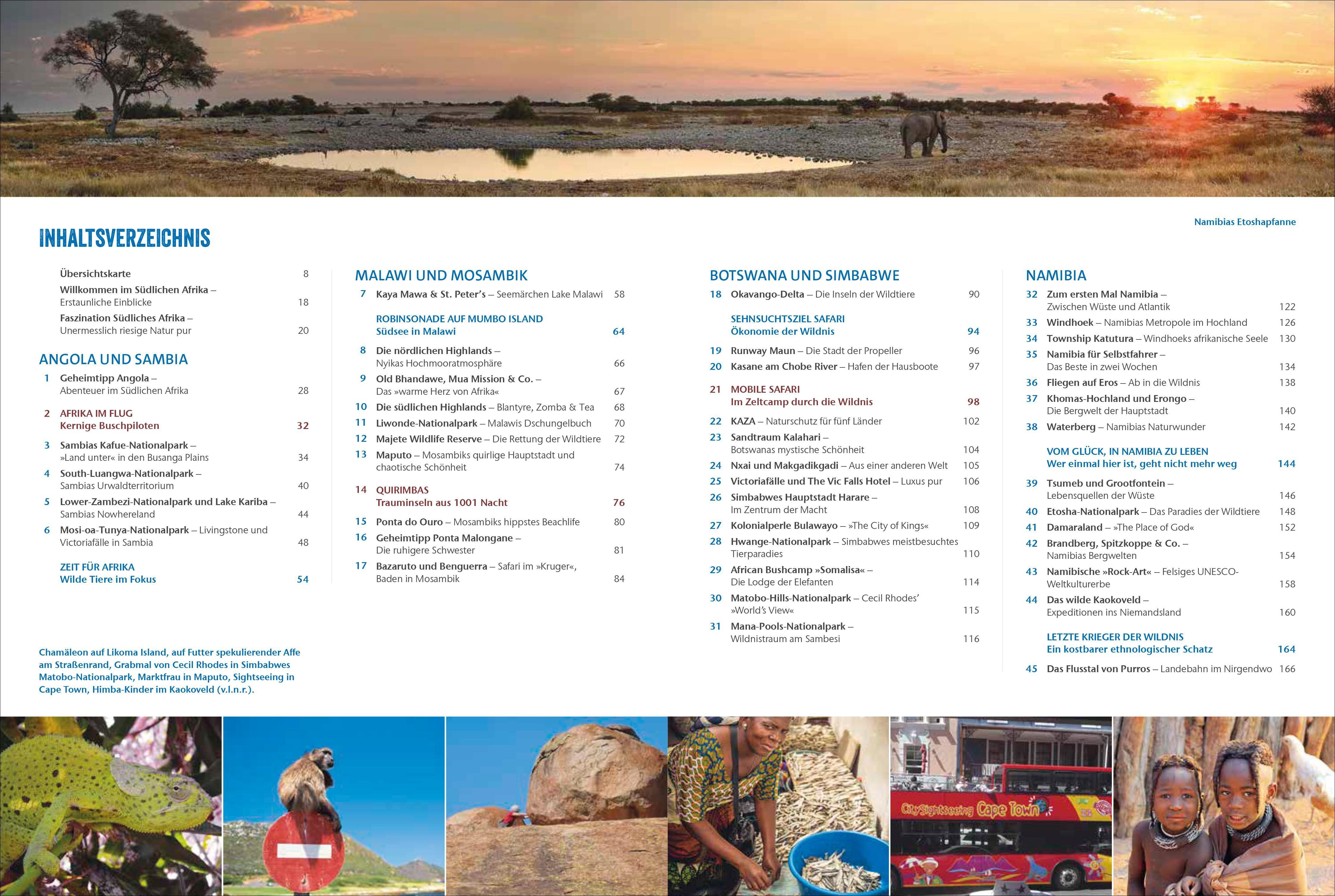 Beispielinhalt (Bild) Das Reisebuch Afrikas Süden