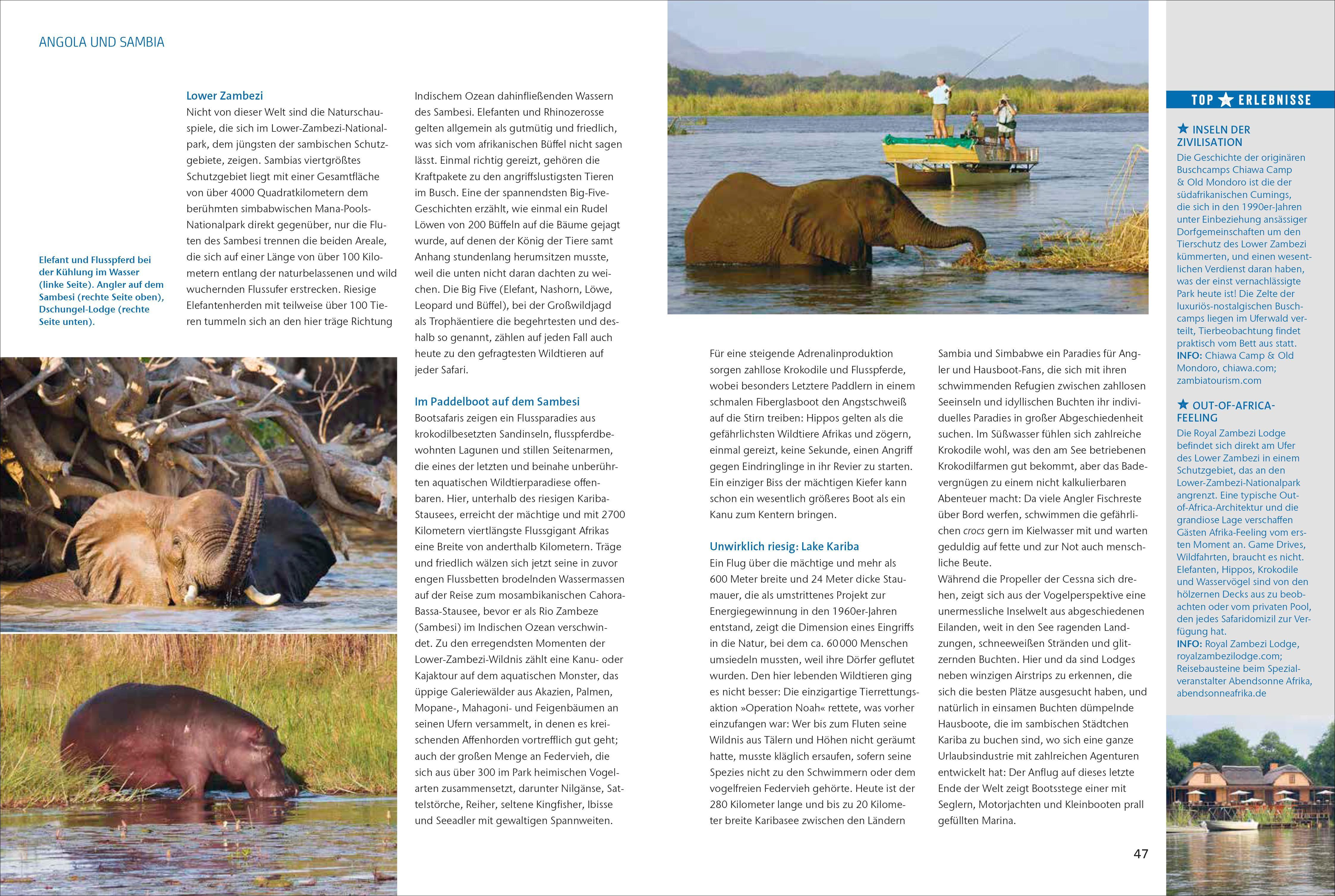 Beispielinhalt (Bild) Das Reisebuch Afrikas Süden