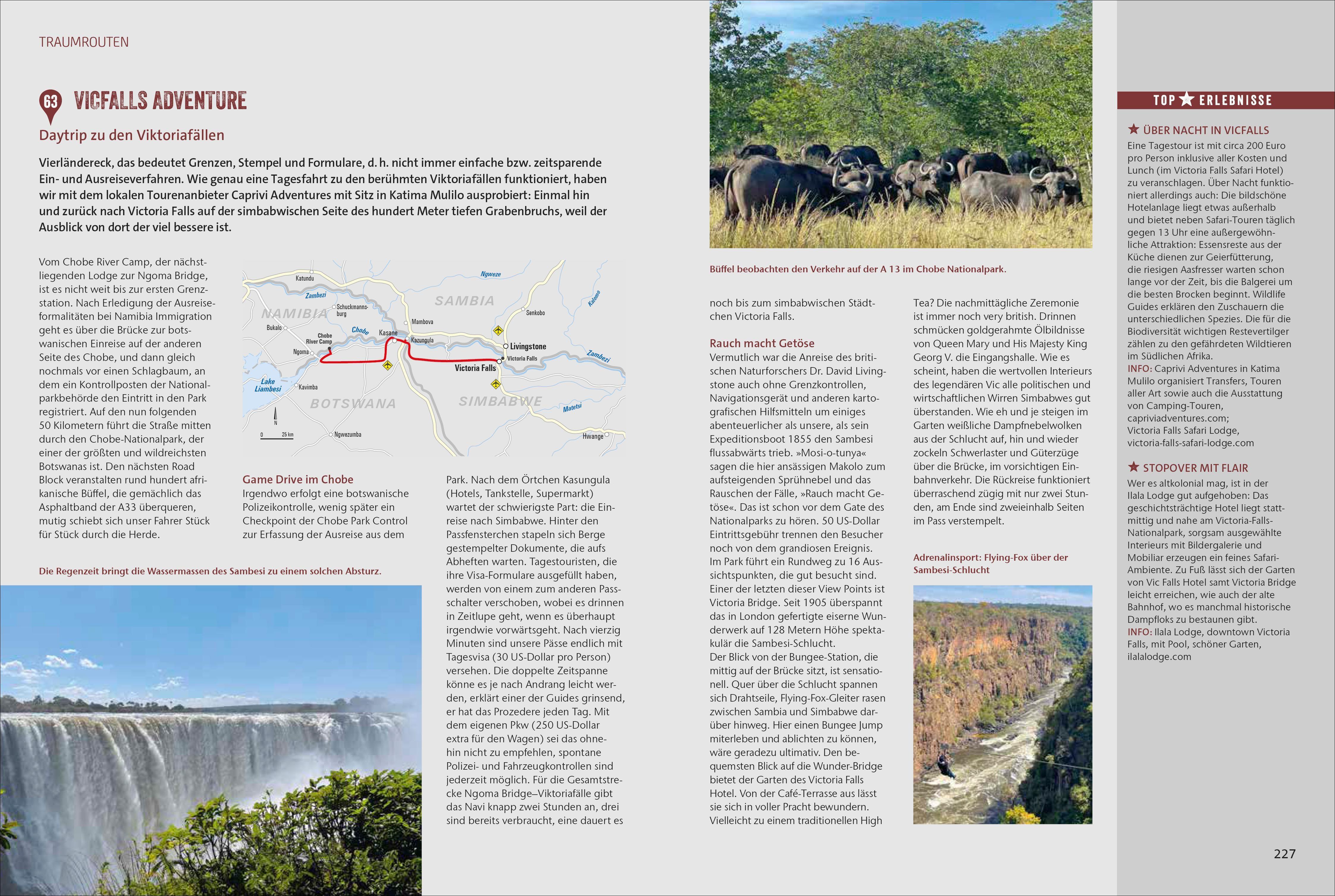 Beispielinhalt (Bild) Das Reisebuch Afrikas Süden