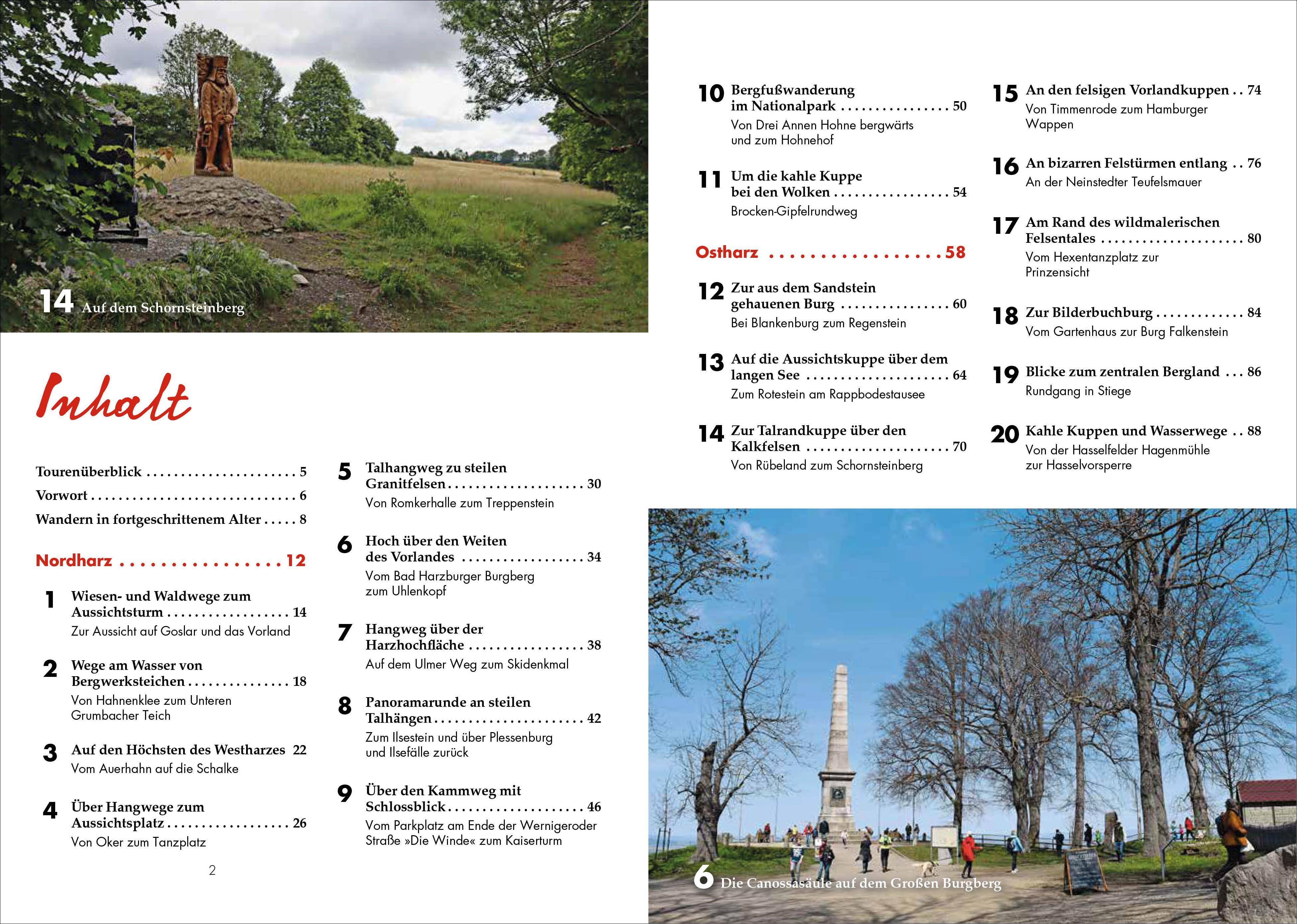 Beispielinhalt (Bild) Panoramawege für Senioren Harz