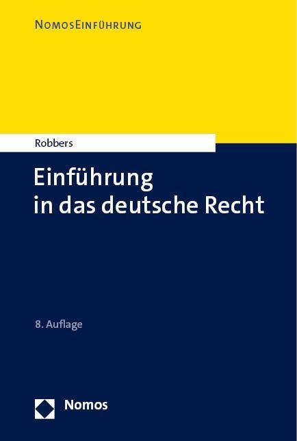 Vorderes Coverbild Einführung in das deutsche Recht