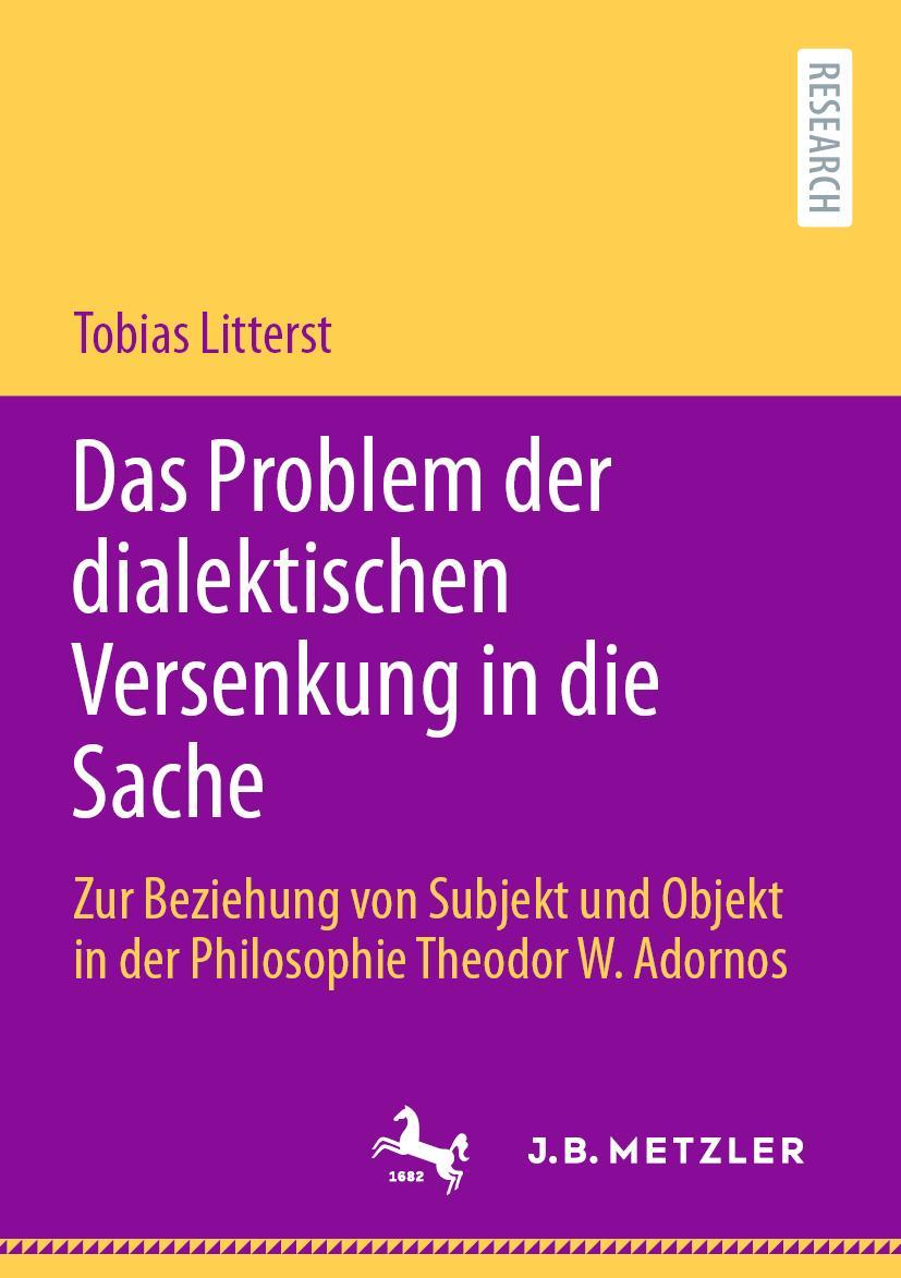 Vorderes Coverbild Das Problem der dialektischen Versenkung in die Sache