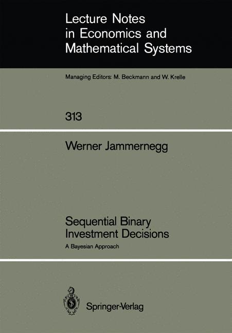 Vorderes Coverbild Sequential Binary Investment Decisions