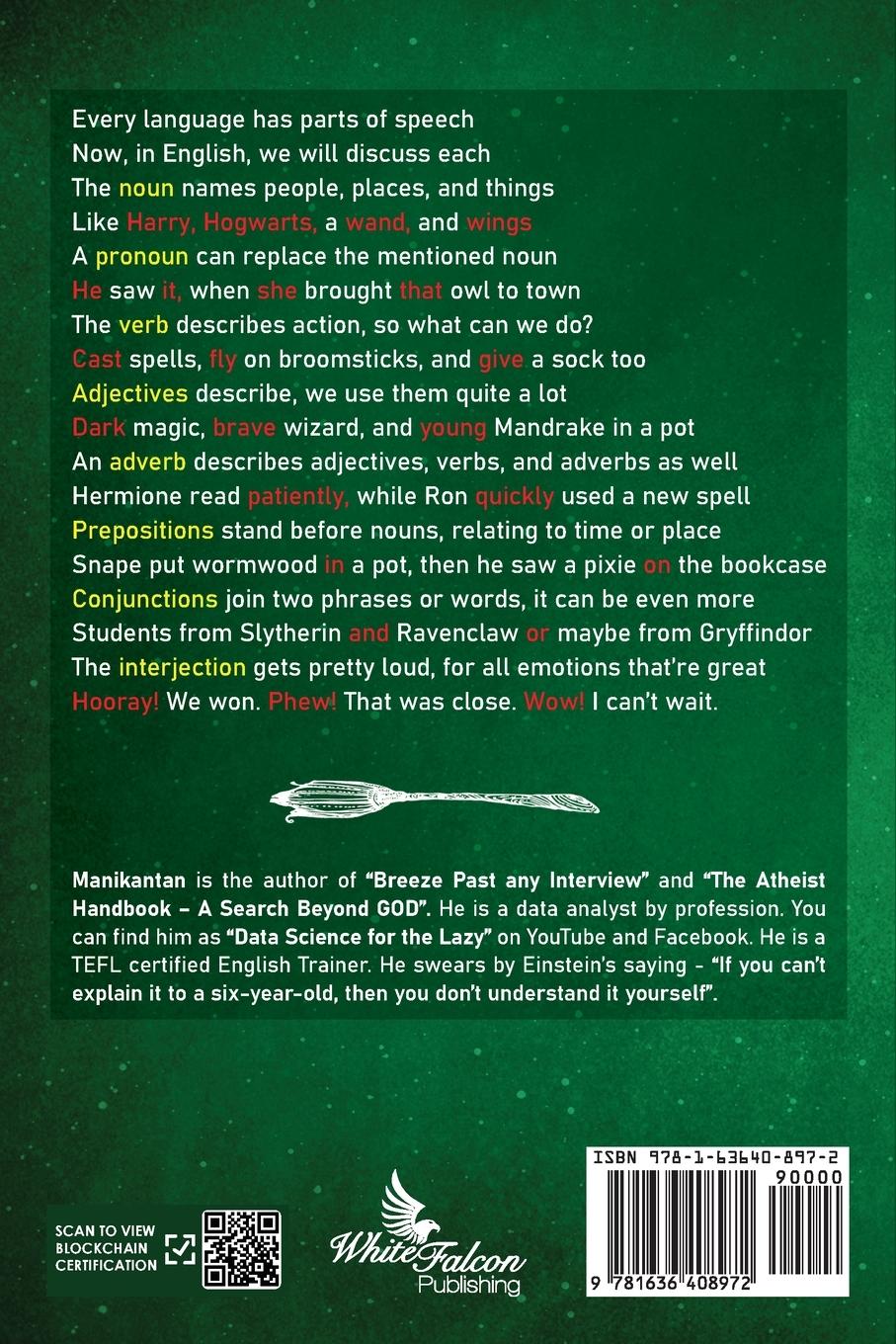 Rückseitencover Learn English Grammar Through Harry Potter