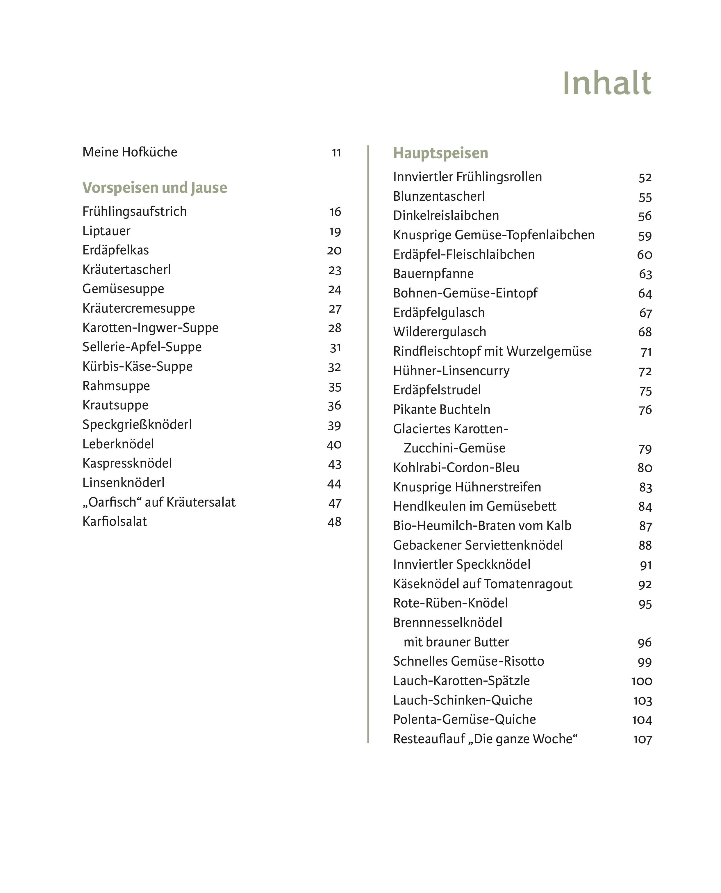 Beispielinhalt (Bild) Veronikas Hofküche