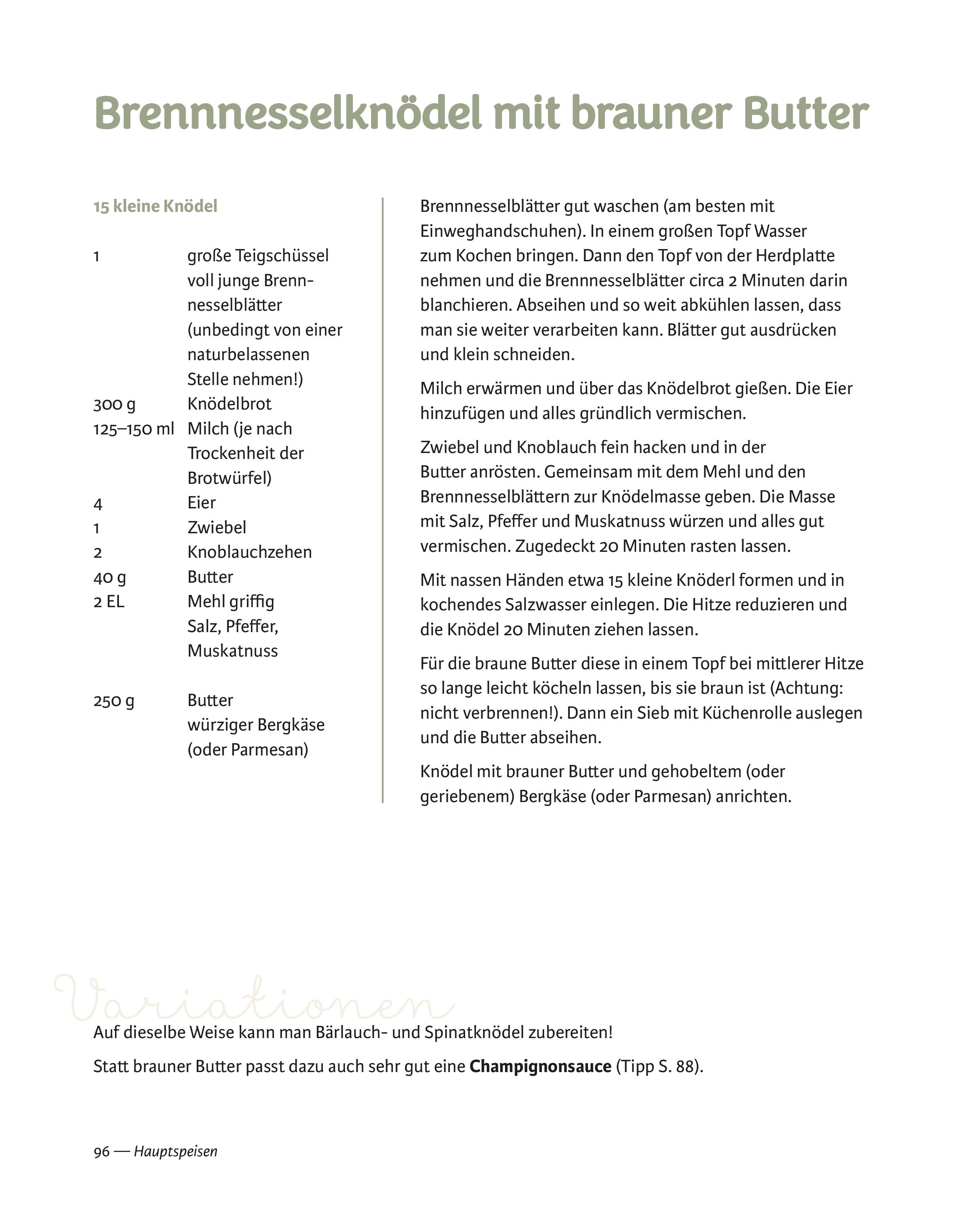 Beispielinhalt (Bild) Veronikas Hofküche